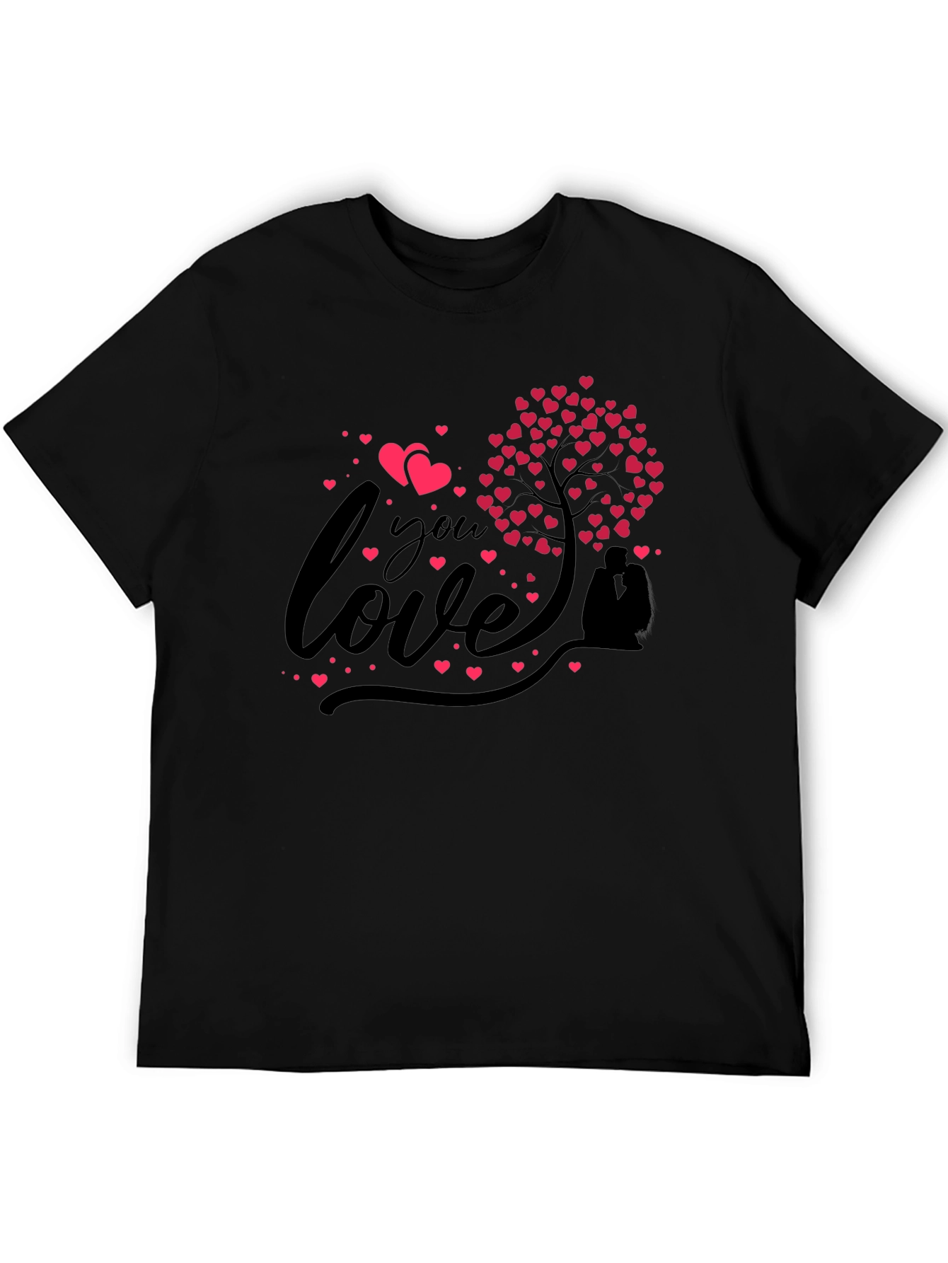 Love You Heart Tree Graphic Tee