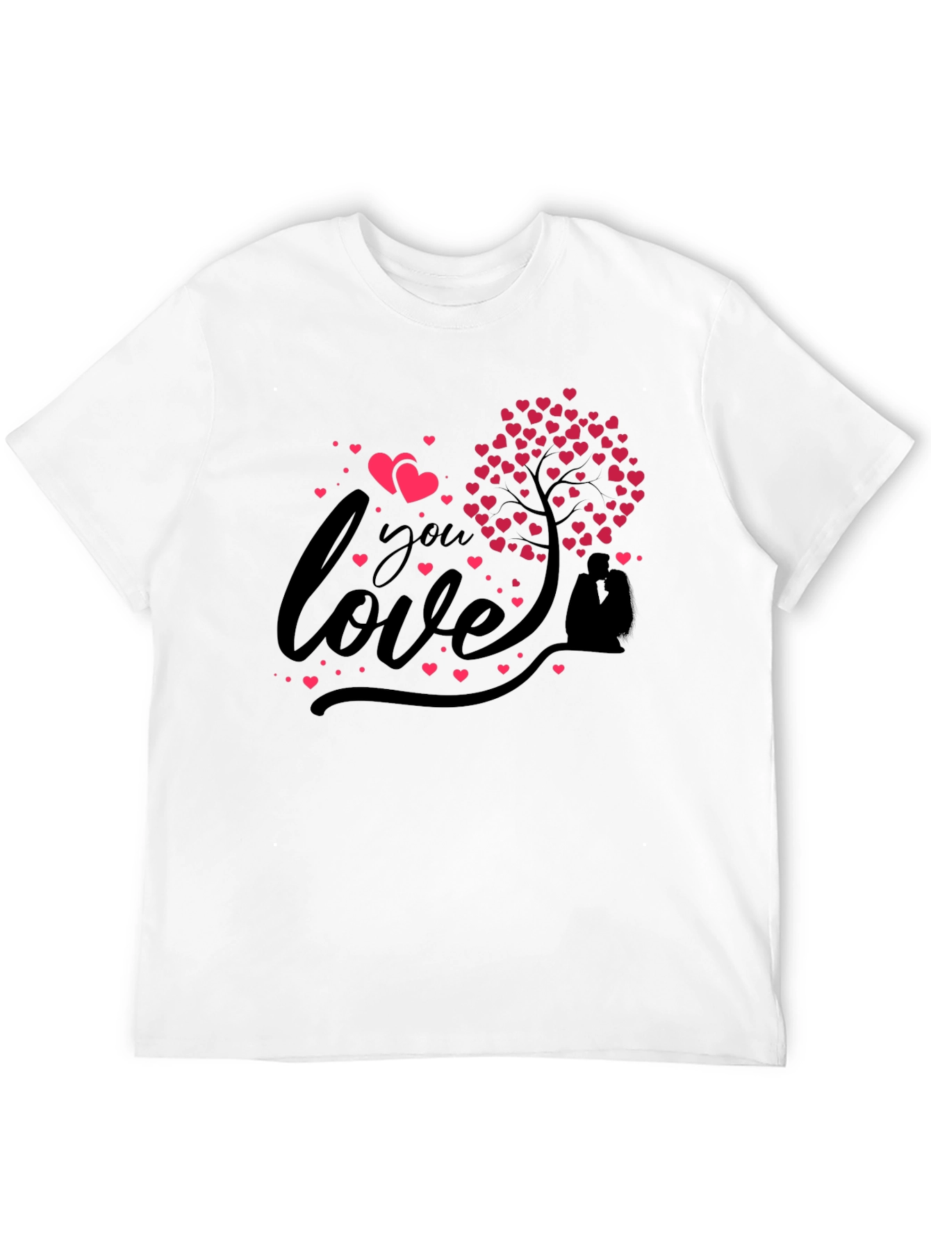 Love You Heart Tree Graphic Tee