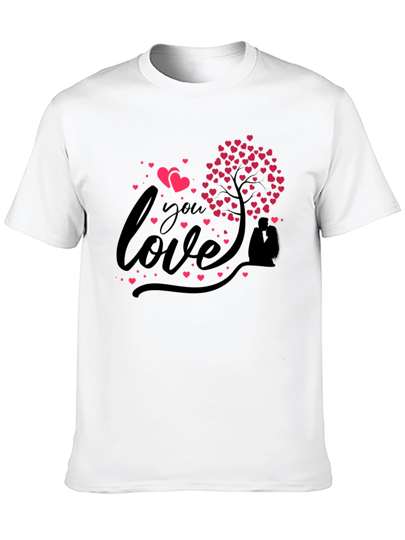 Love You Heart Tree Graphic Tee