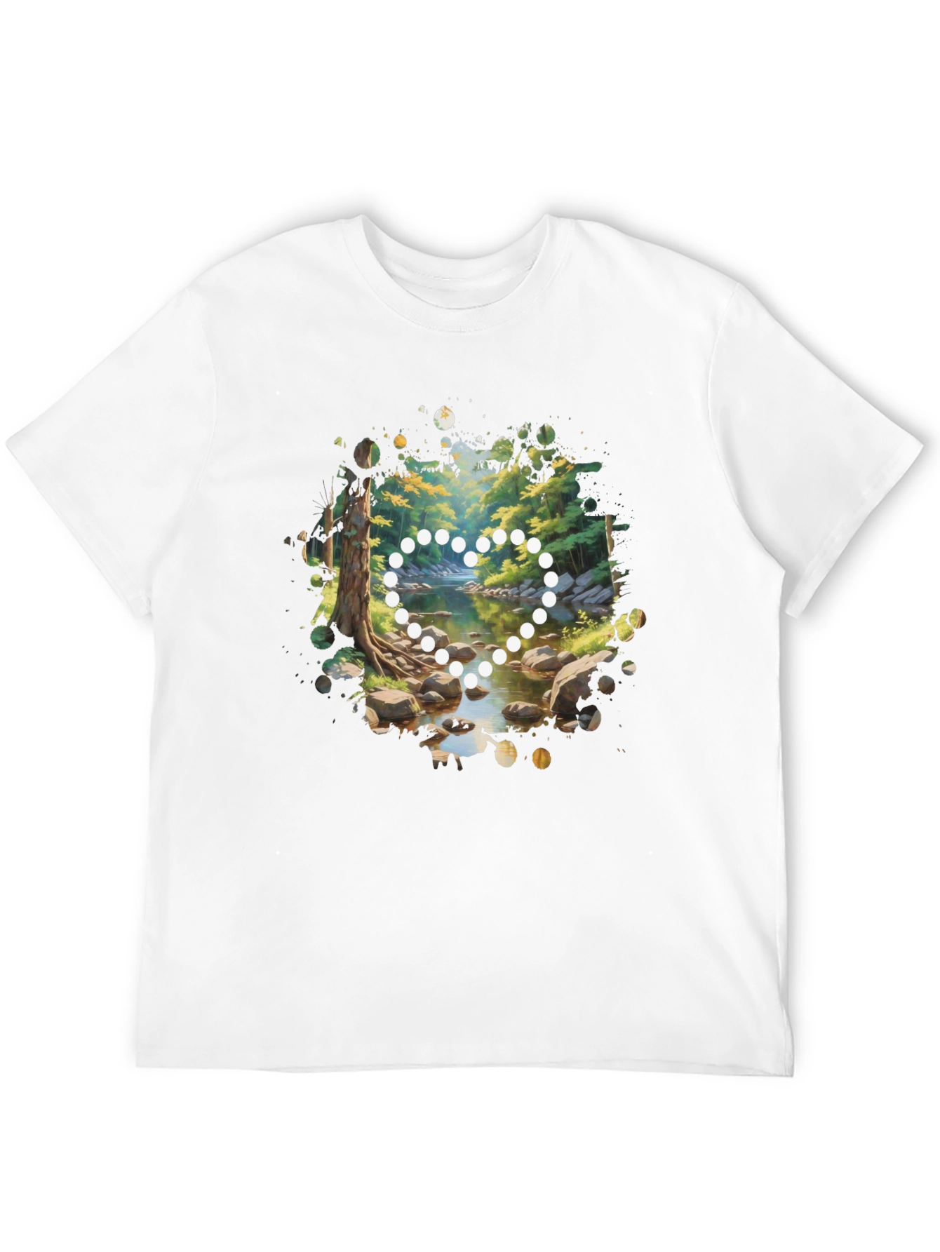 Nature Stream Heart T-Shirt