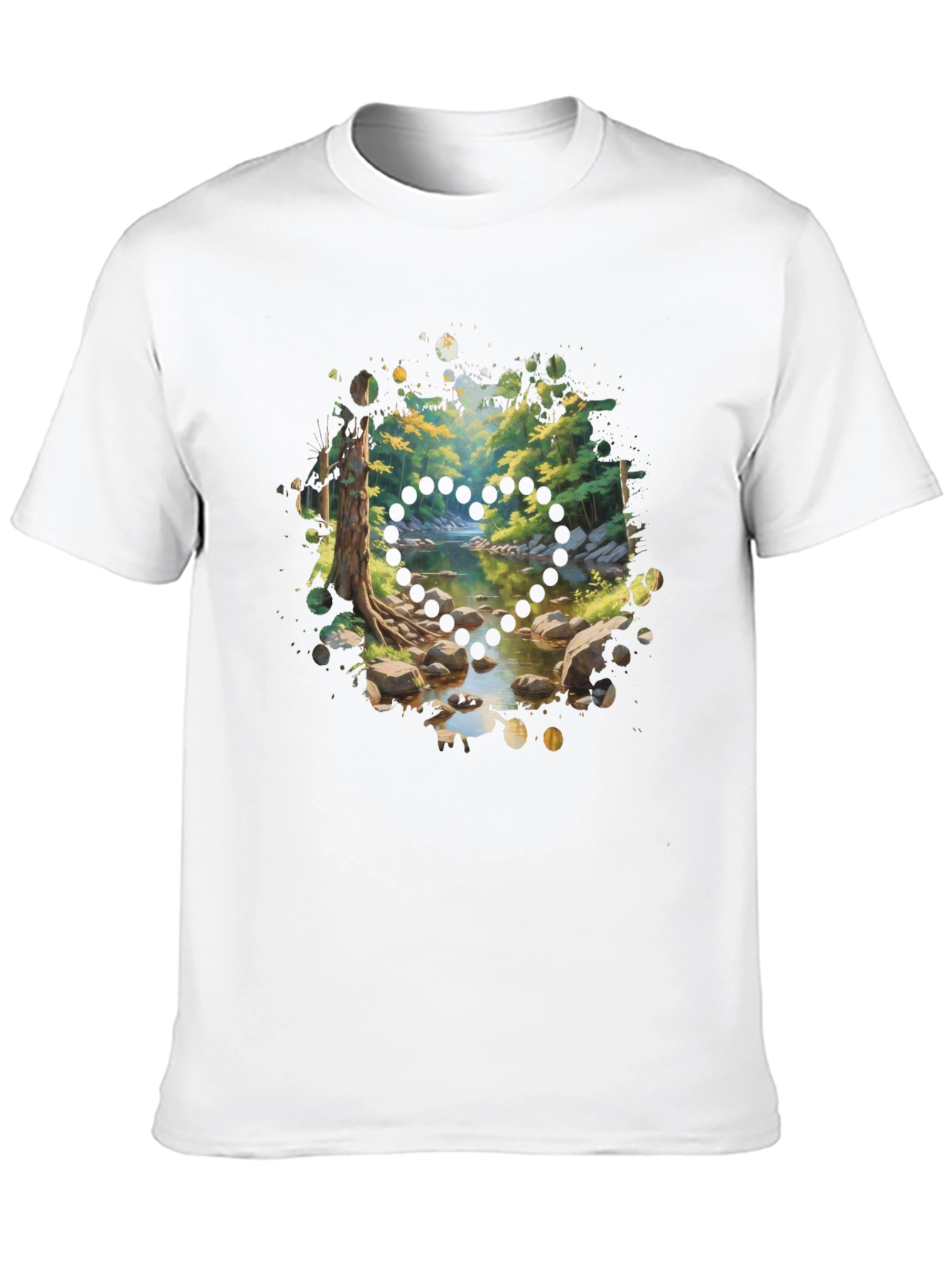 Nature Stream Heart T-Shirt