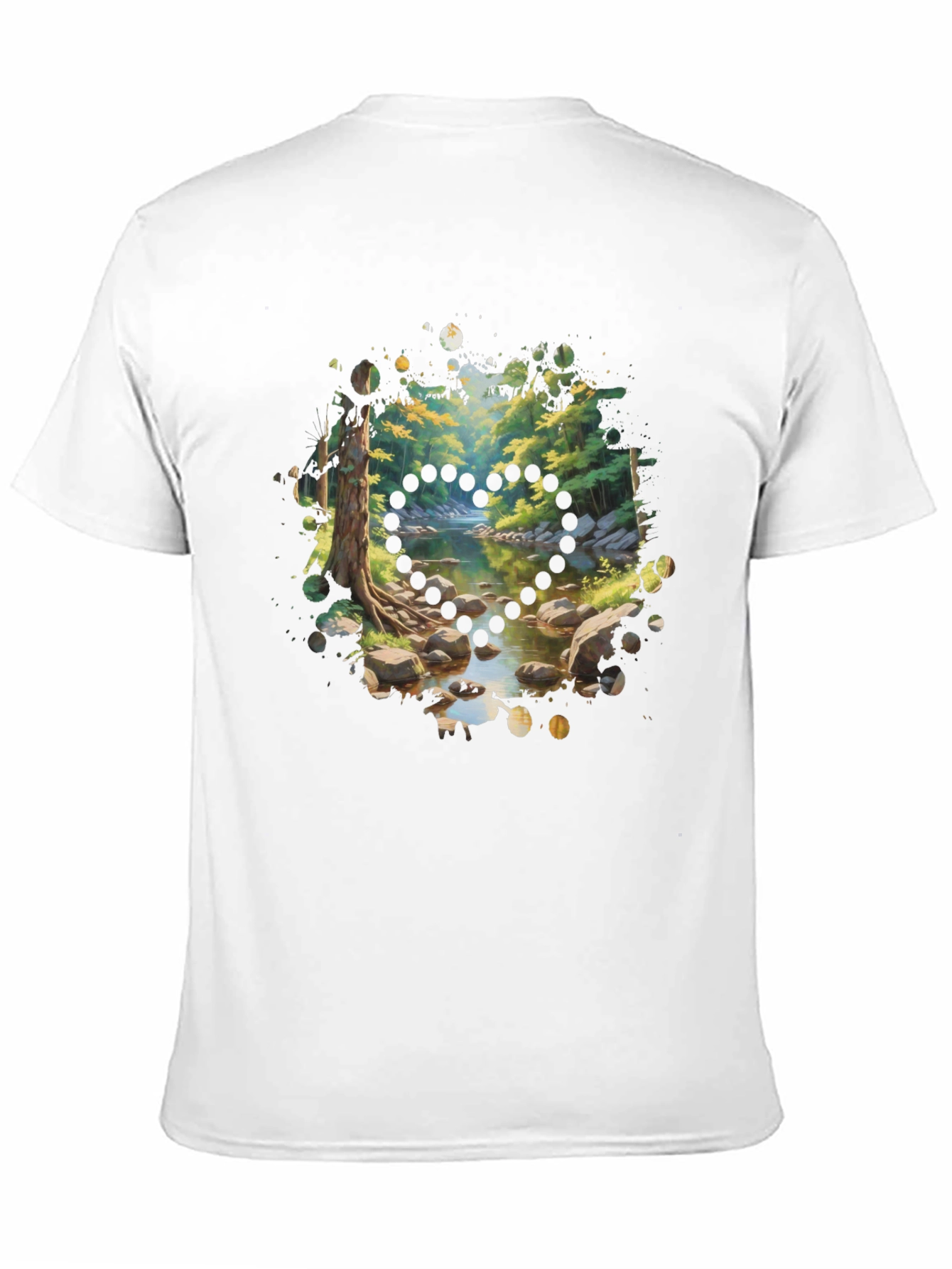 Nature Stream Heart T-Shirt