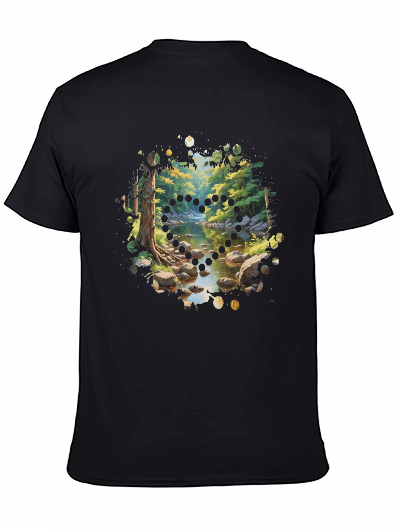 Nature Stream Heart T-Shirt