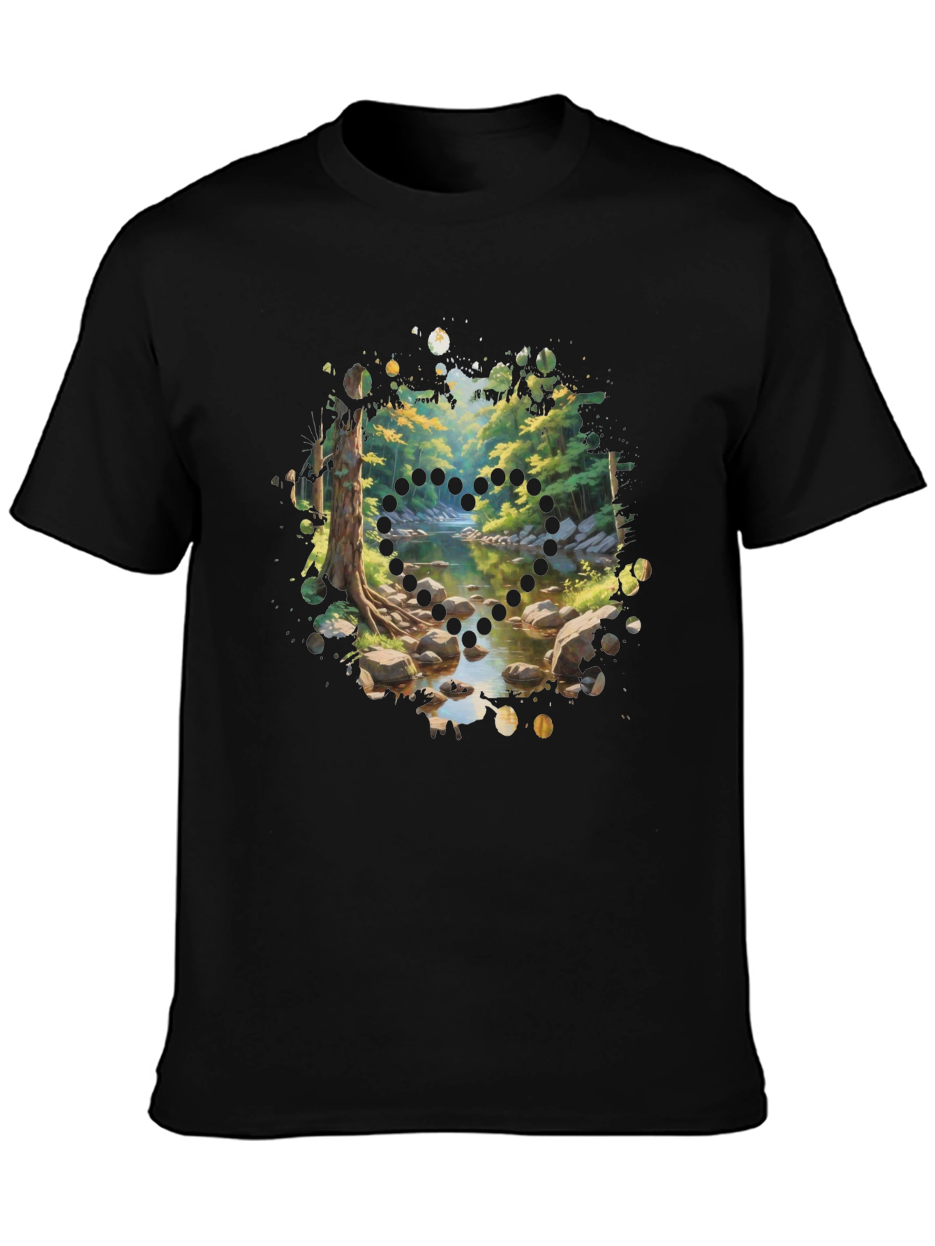 Nature Stream Heart T-Shirt