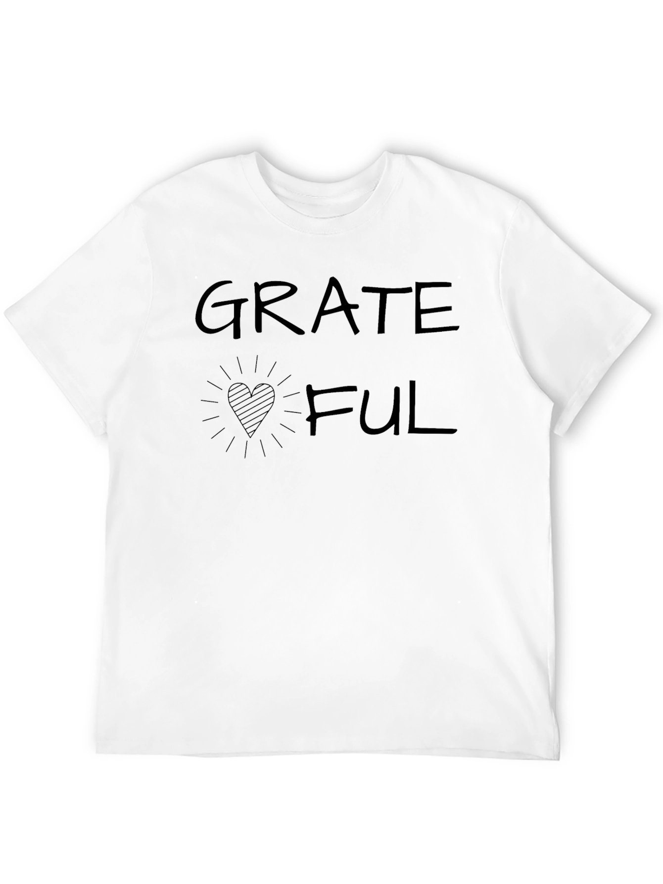 Grateful Heart Graphic T-Shirt - Casual Comfort