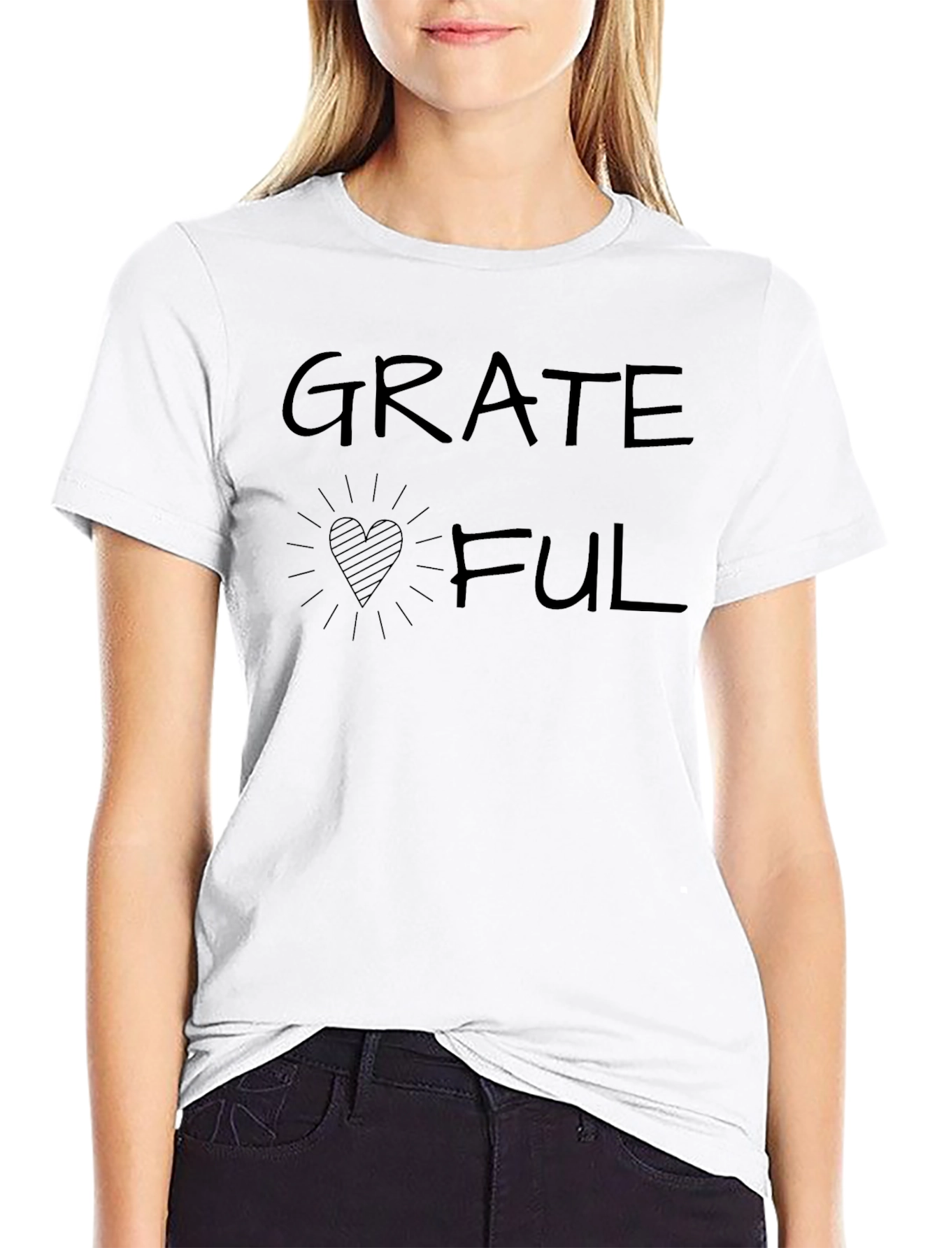 Grateful Heart Graphic T-Shirt - Casual Comfort