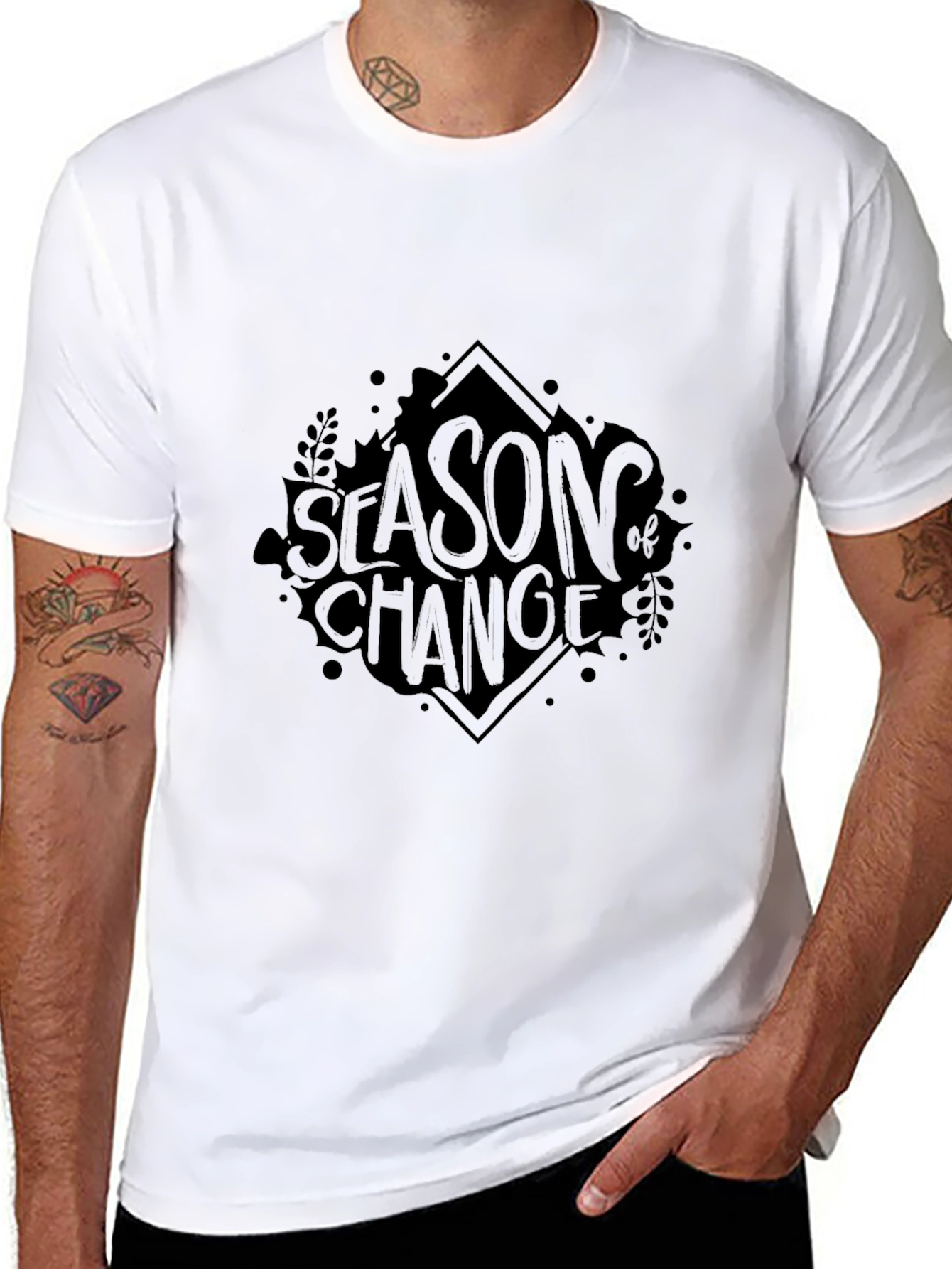 Season of Change Black Graphic Tee