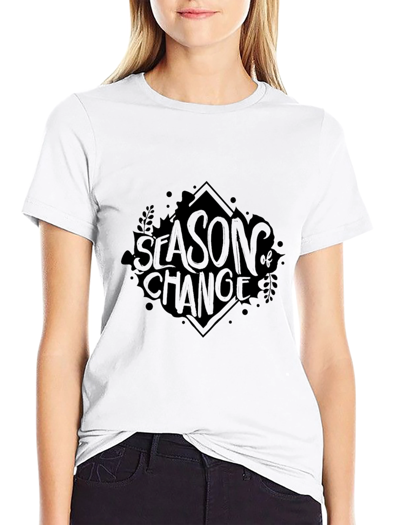 Season of Change Black Graphic Tee