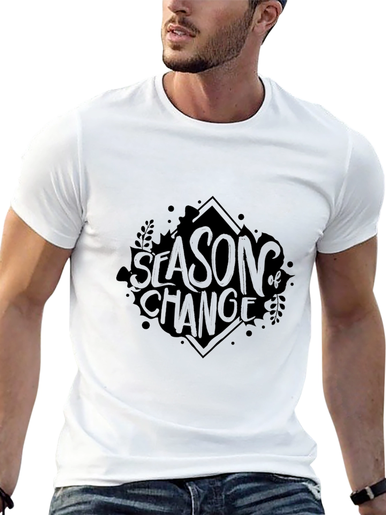 Season of Change Black Graphic Tee