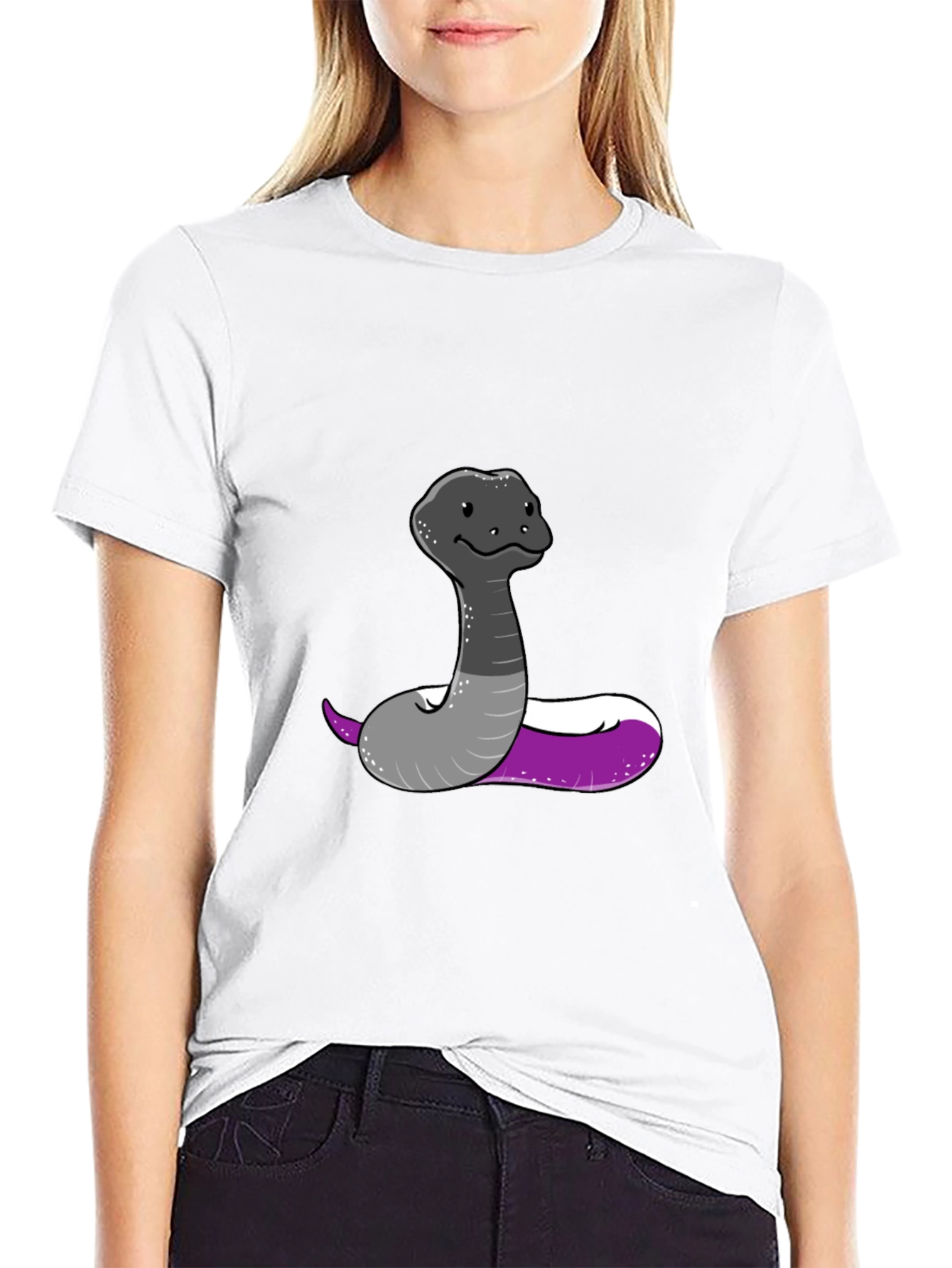 Asexual Pride Snake Graphic Tee