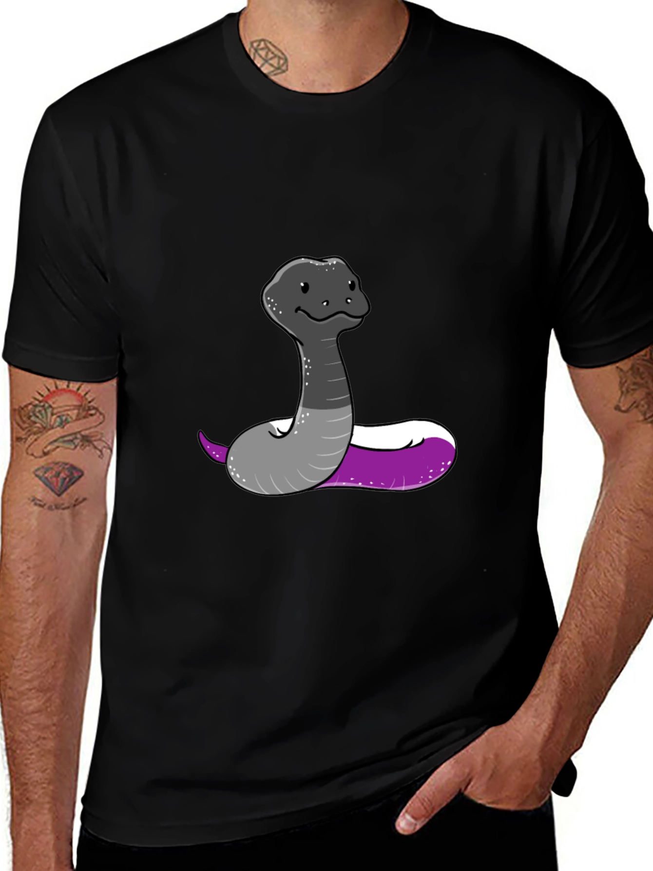 Asexual Pride Snake Graphic Tee