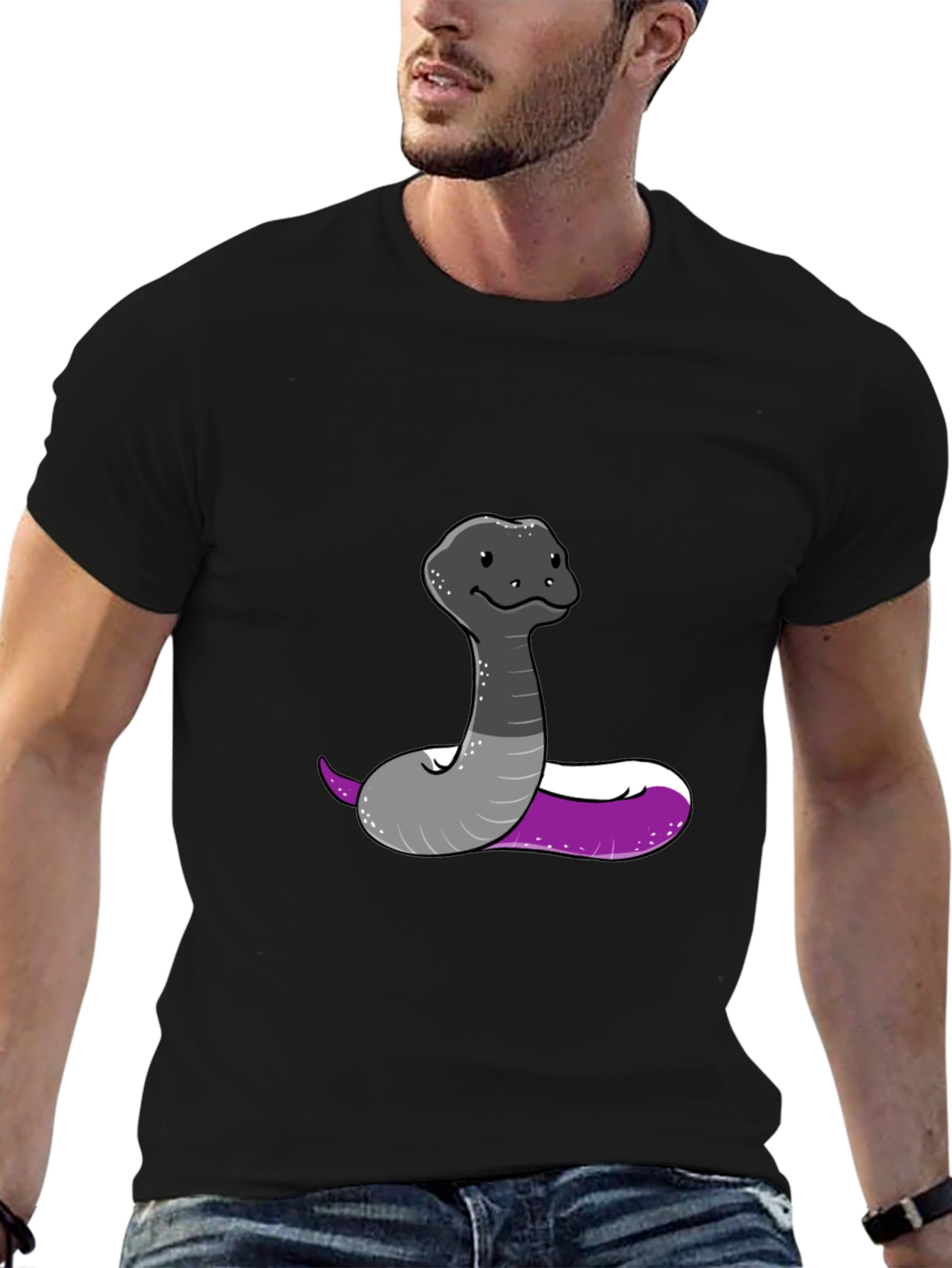 Asexual Pride Snake Graphic Tee