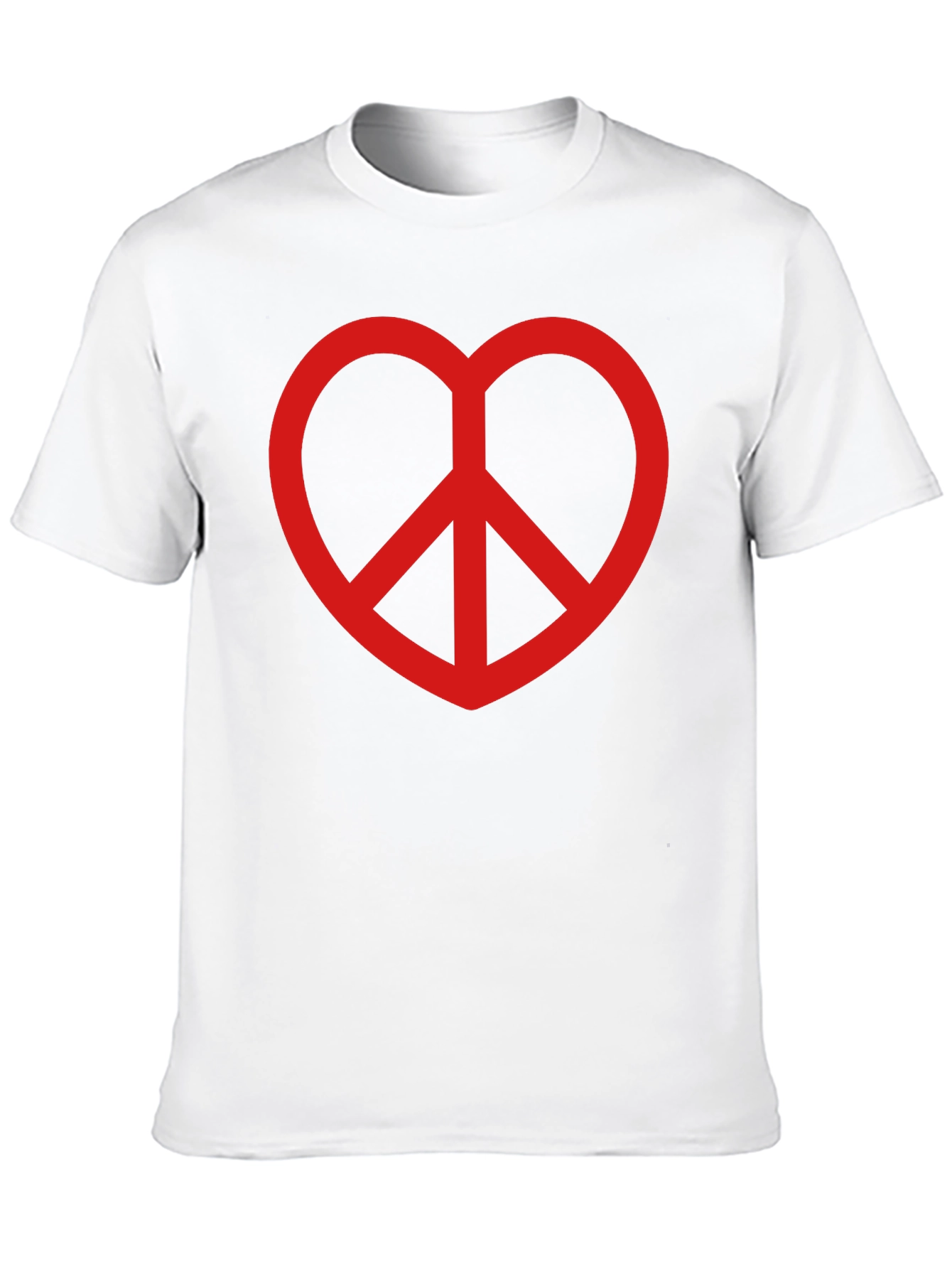 Peace Heart T-Shirt - Black