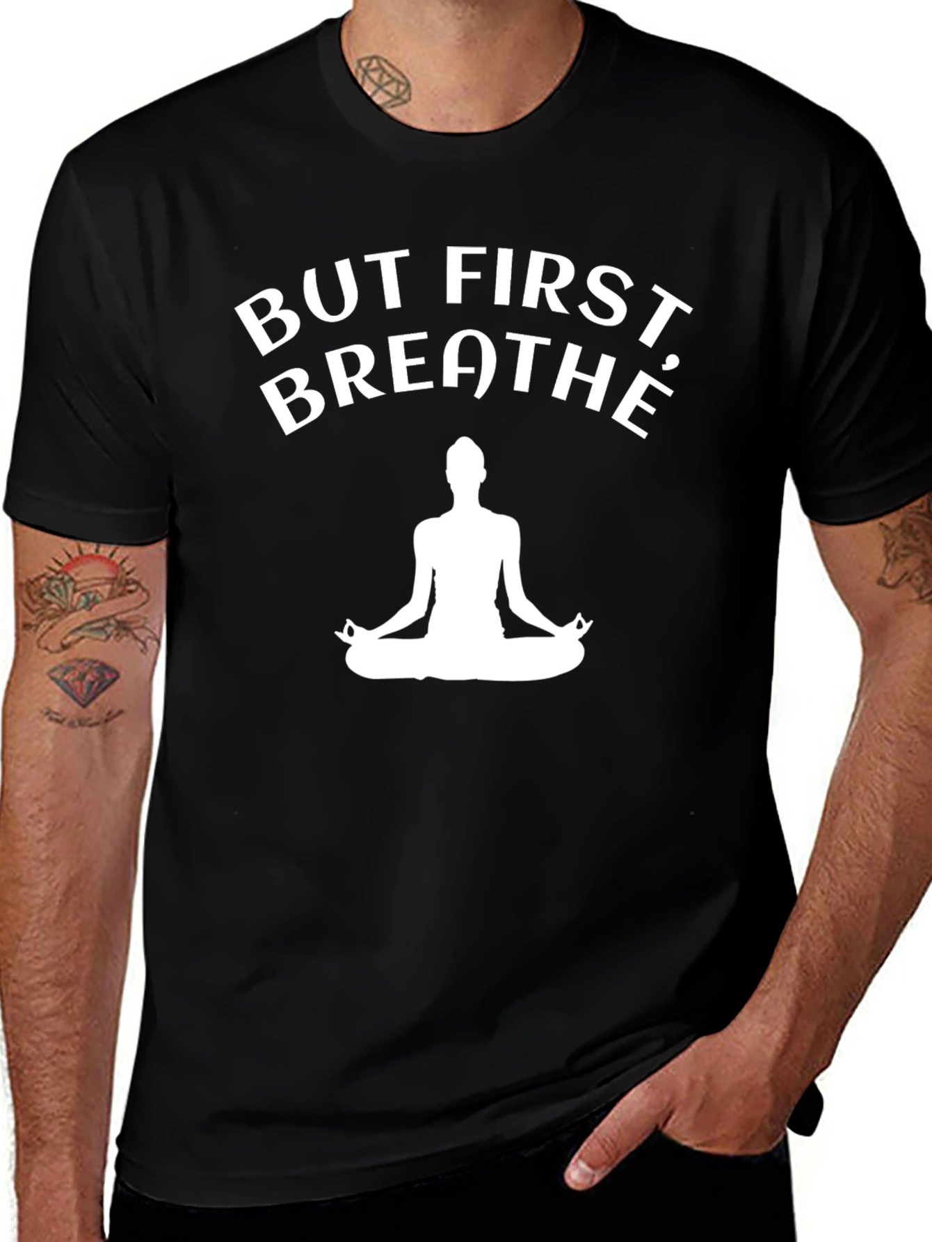 But First Breathe T-Shirt - Yoga Meditation Tee