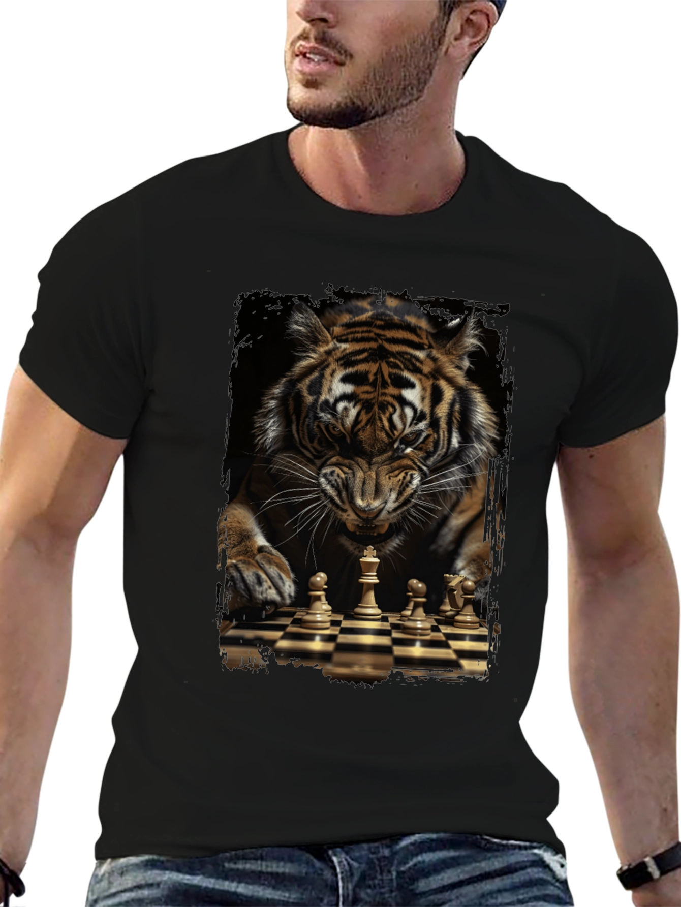 Tiger Chess Graphic Tee - King of the Board