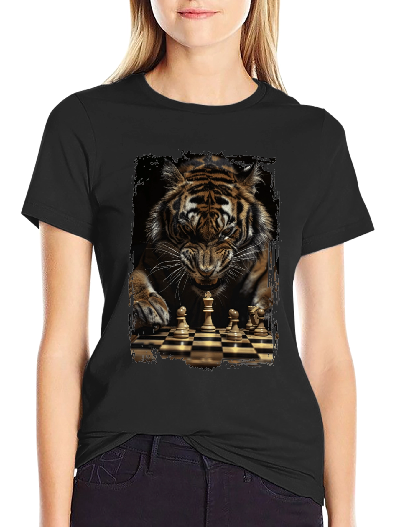 Tiger Chess Graphic Tee - King of the Board
