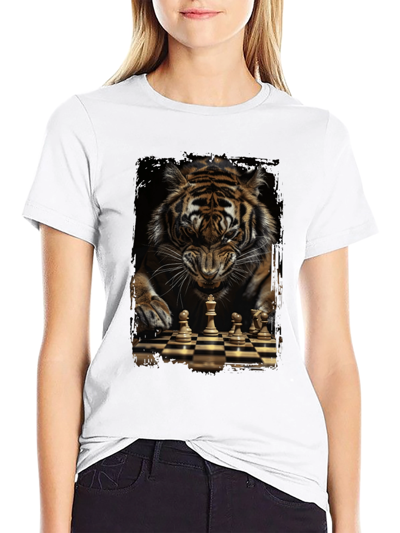 Tiger Chess Graphic Tee - King of the Board