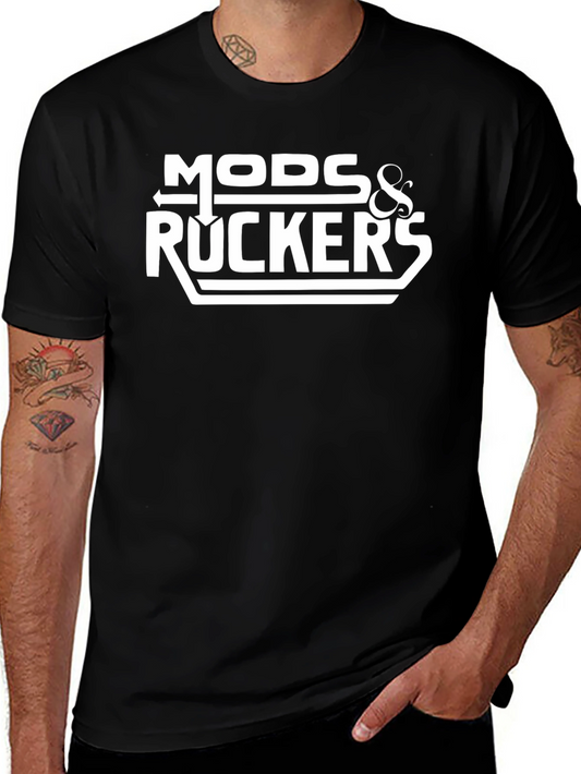Mods & Rockers Graphic T-Shirt - Cool Retro Design