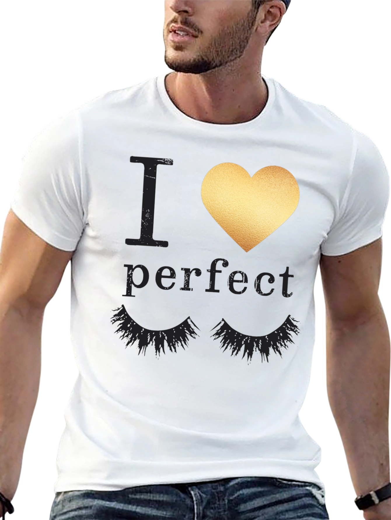 I Heart Lashes Graphic Tee - Stylish and Fun