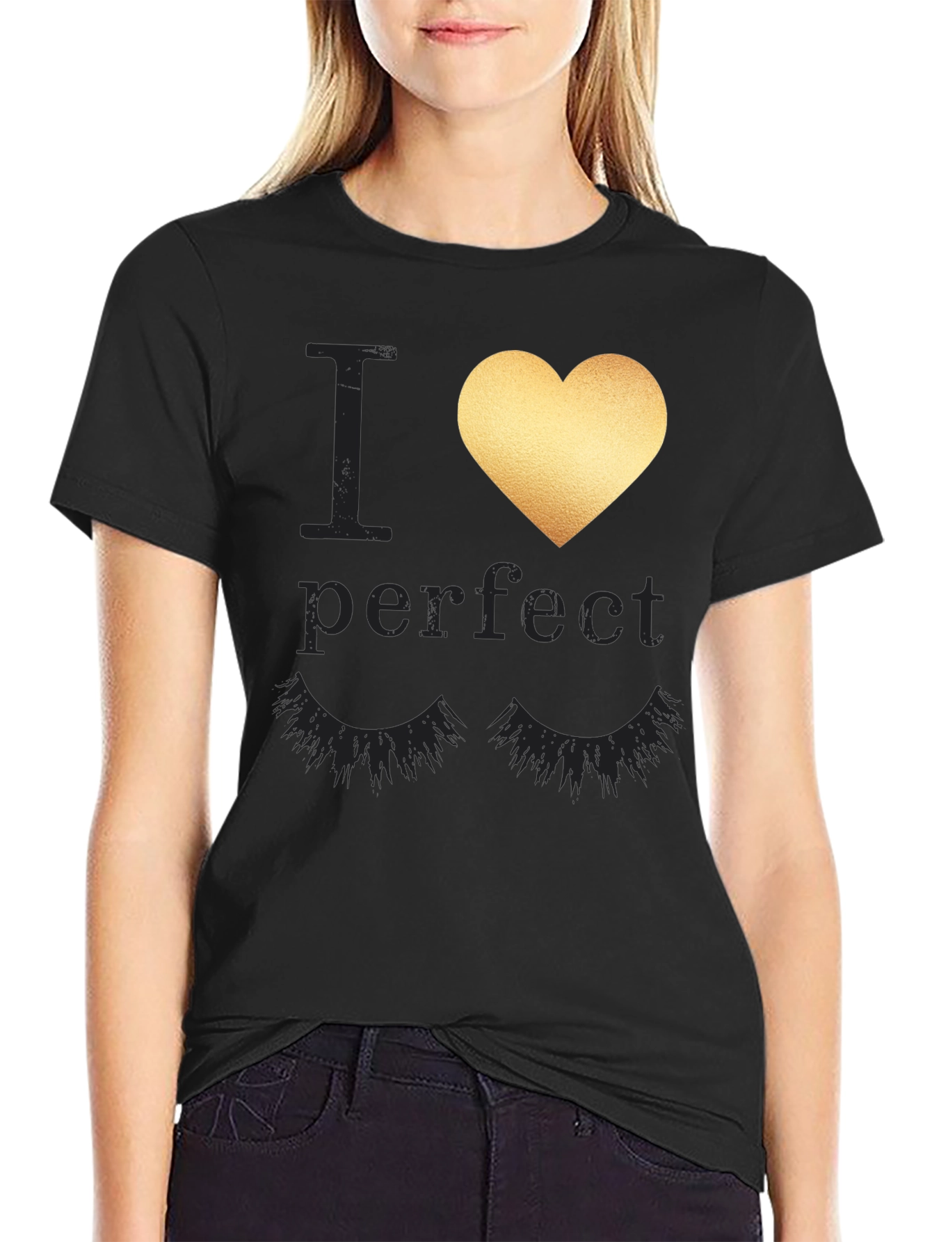 I Heart Lashes Graphic Tee - Stylish and Fun