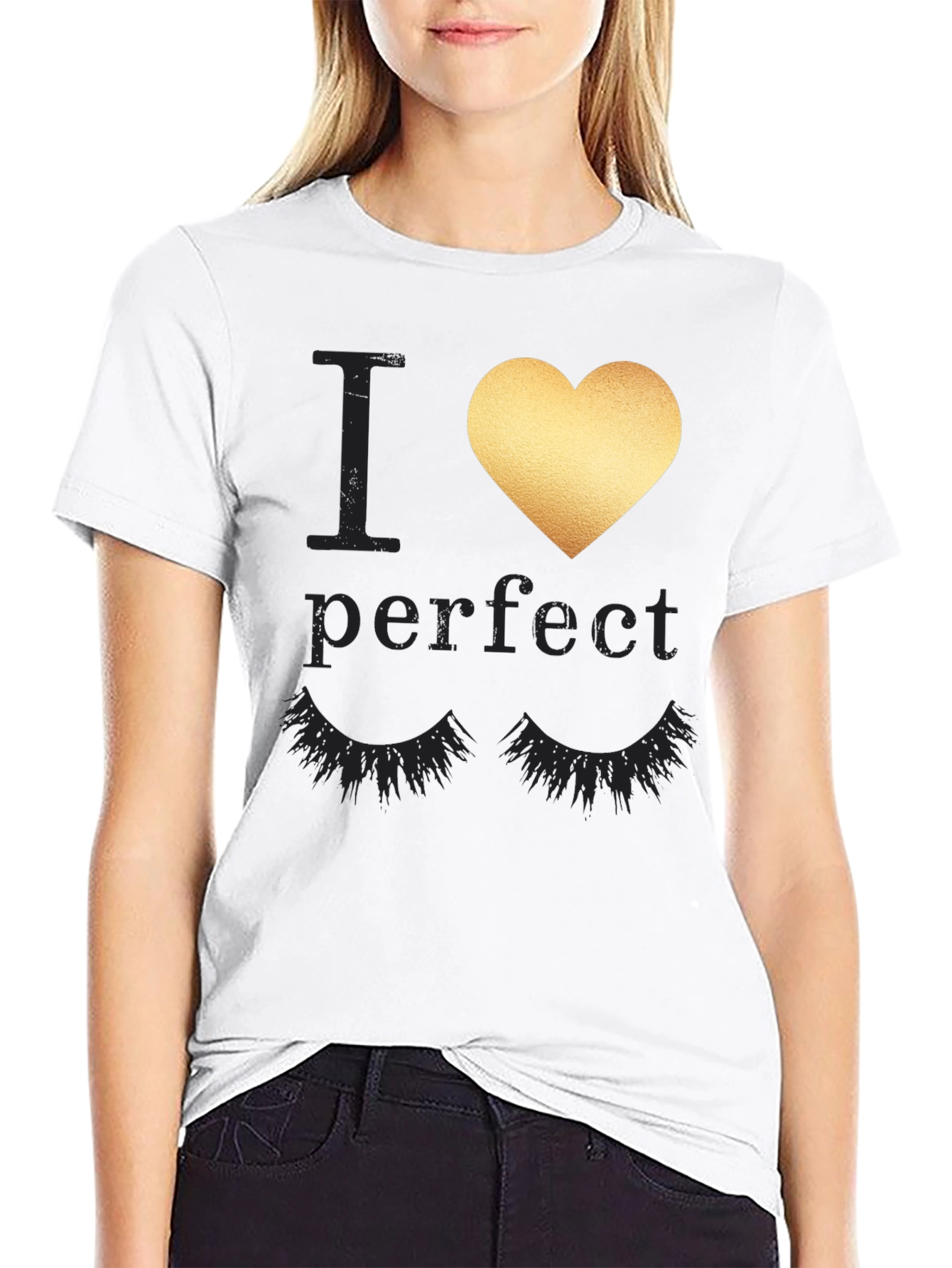I Heart Lashes Graphic Tee - Stylish and Fun
