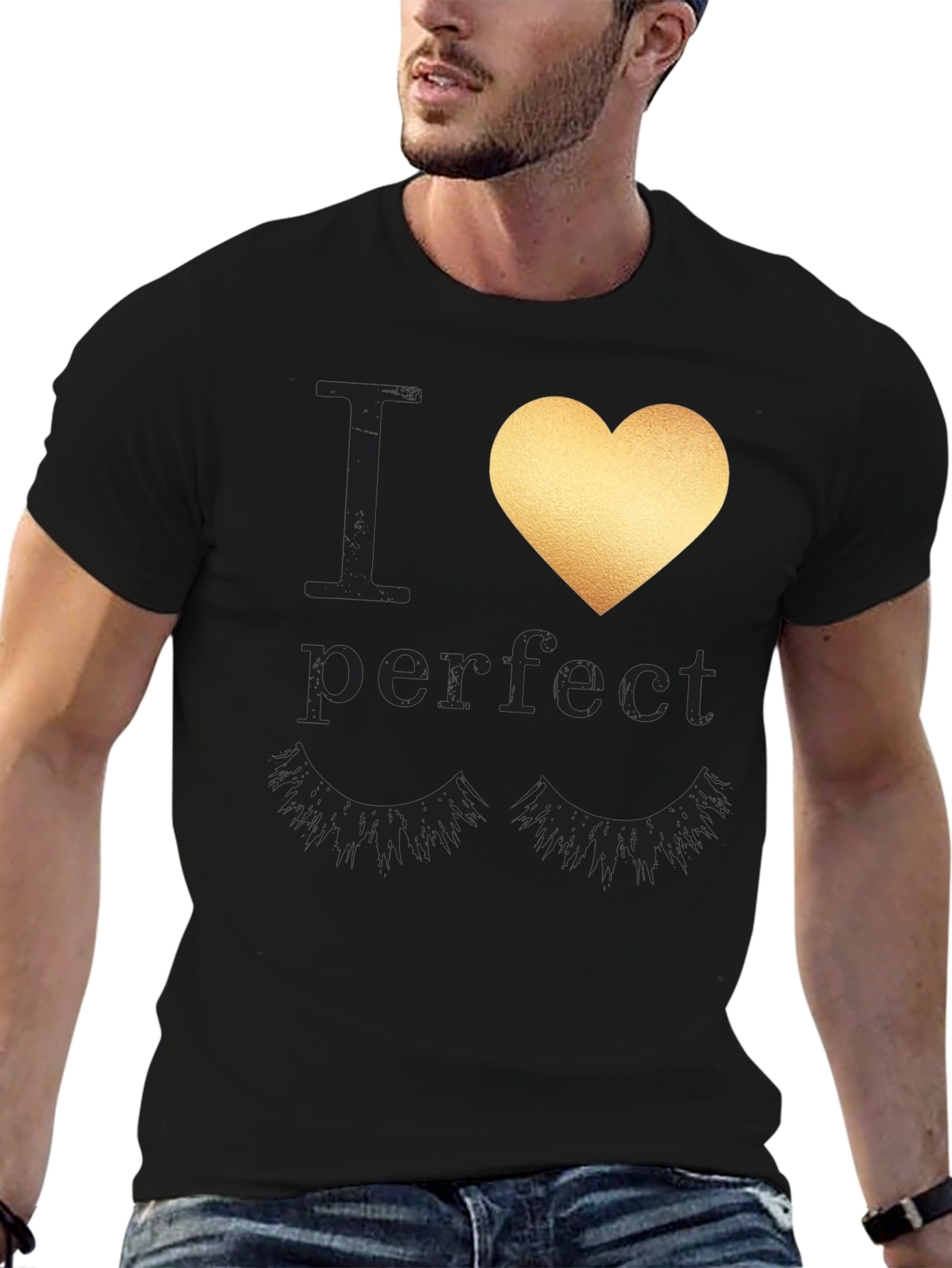 I Heart Lashes Graphic Tee - Stylish and Fun