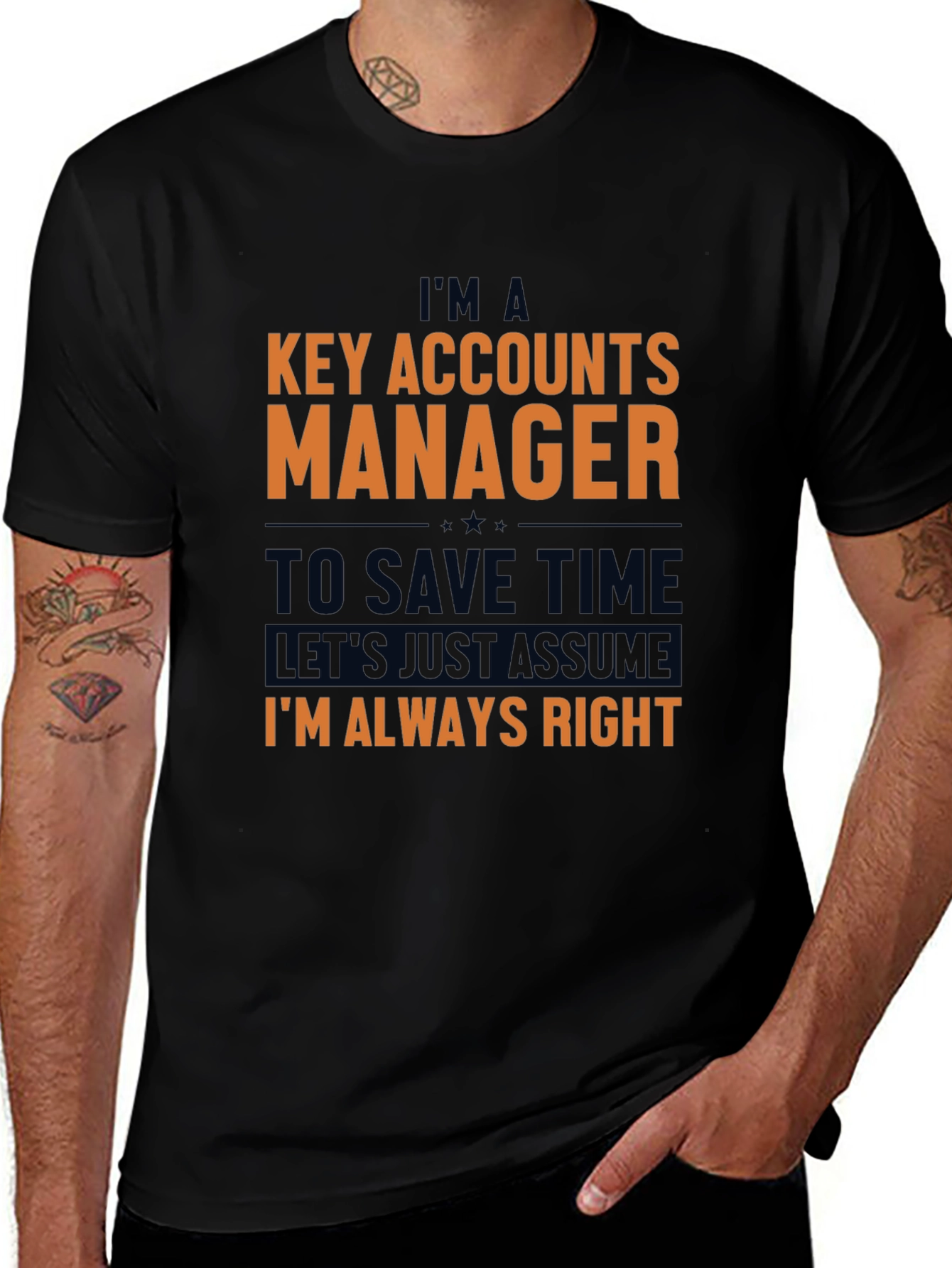 Key Accounts Manager Funny Slogan T-Shirt