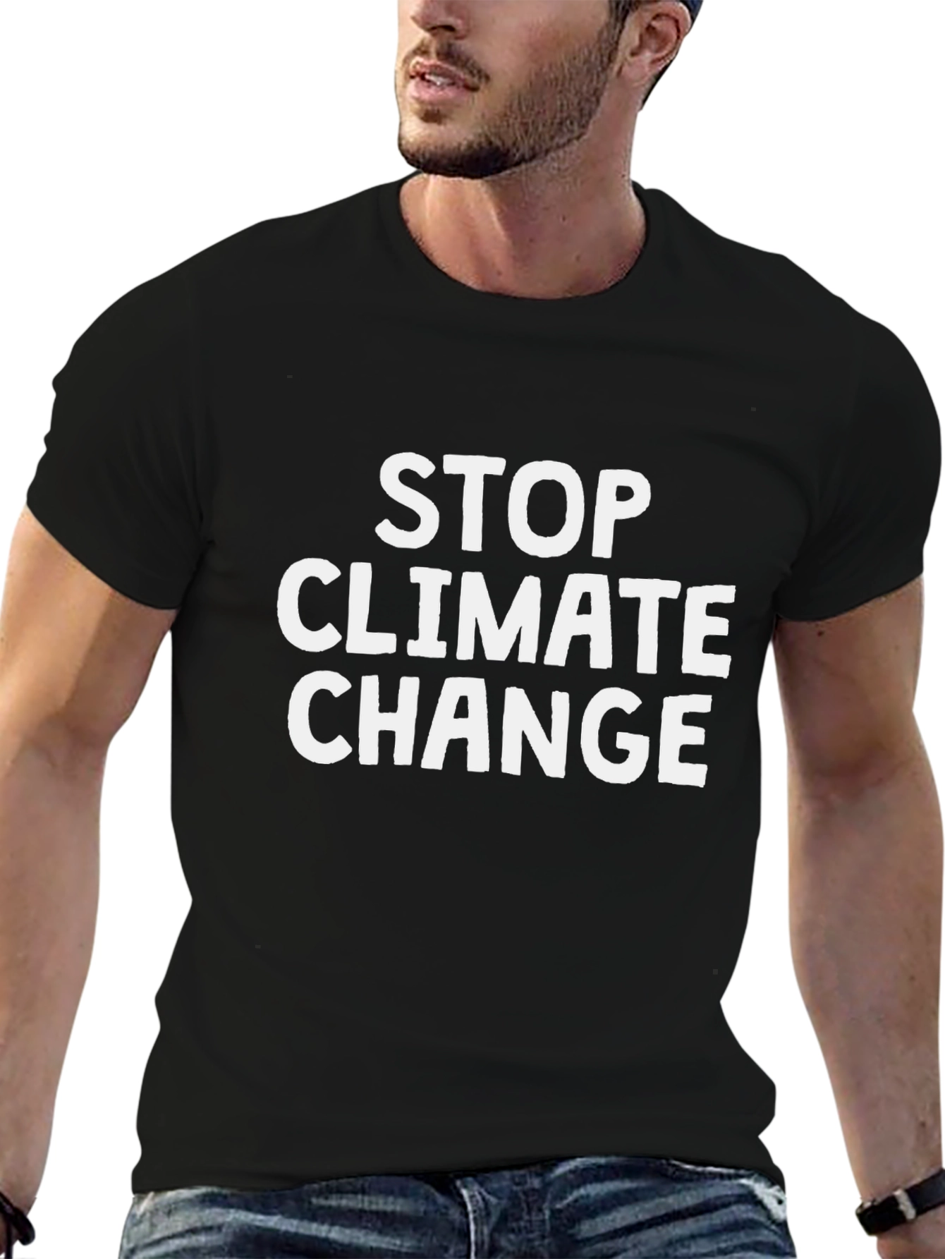 Stop Climate Change Graphic Tee - Eco-Friendly Fashion