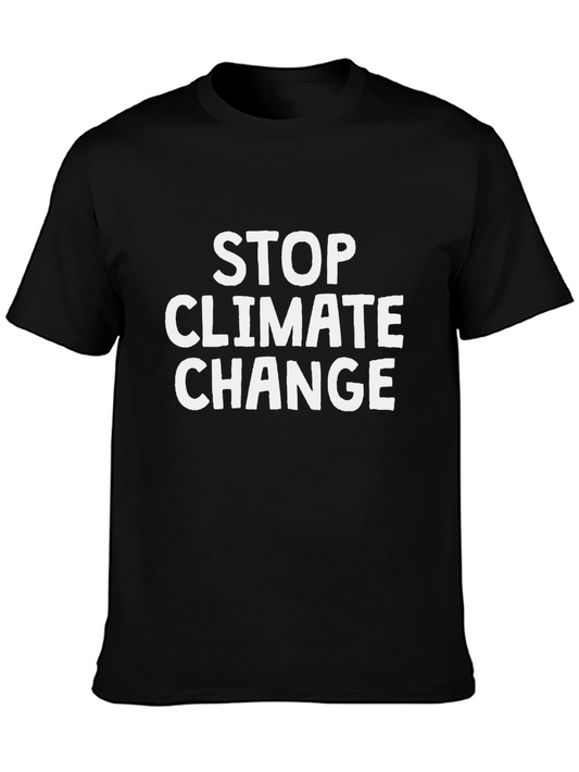 Stop Climate Change Graphic Tee - Eco-Friendly Fashion