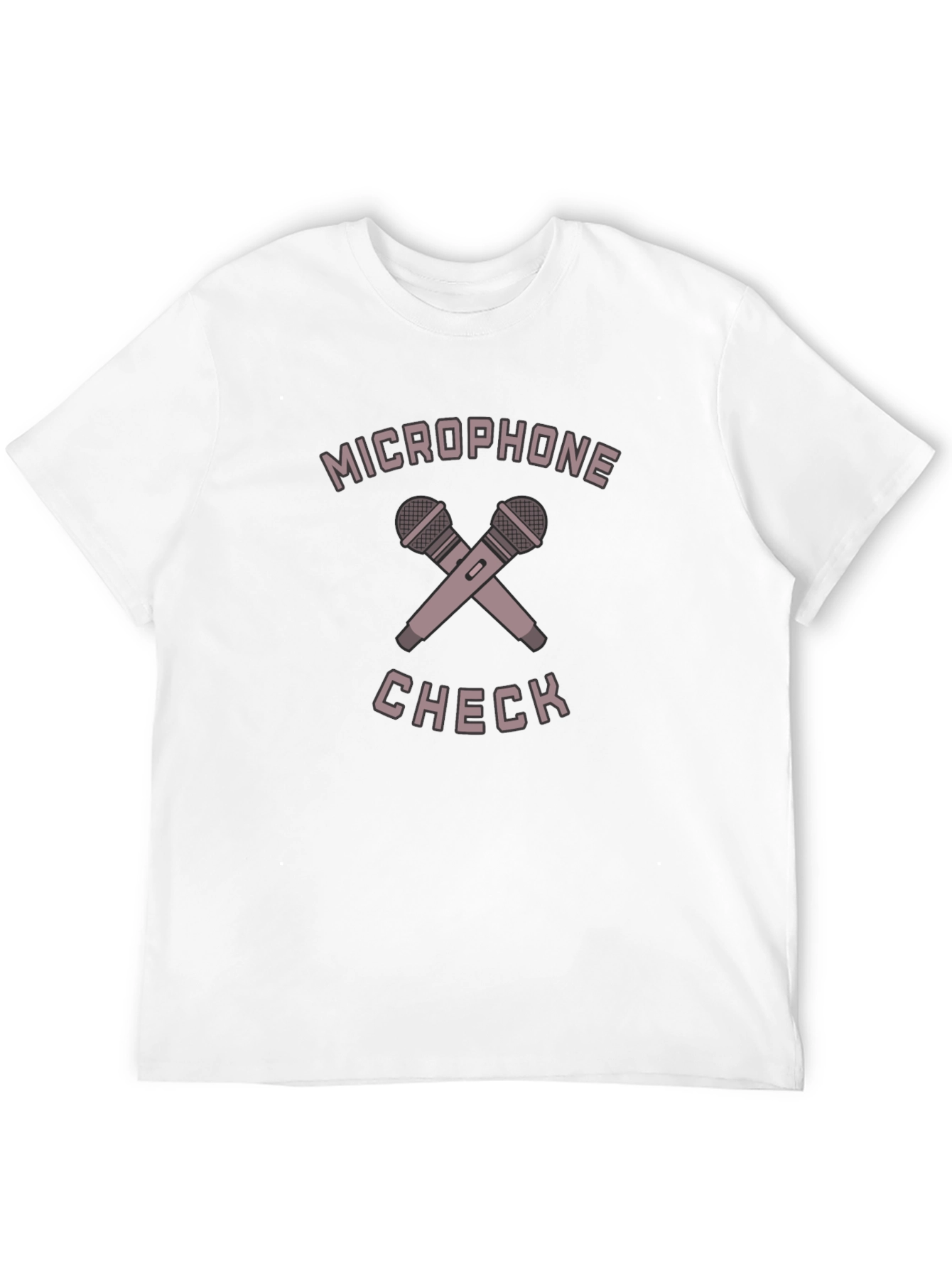 Microphone Check Black T-Shirt