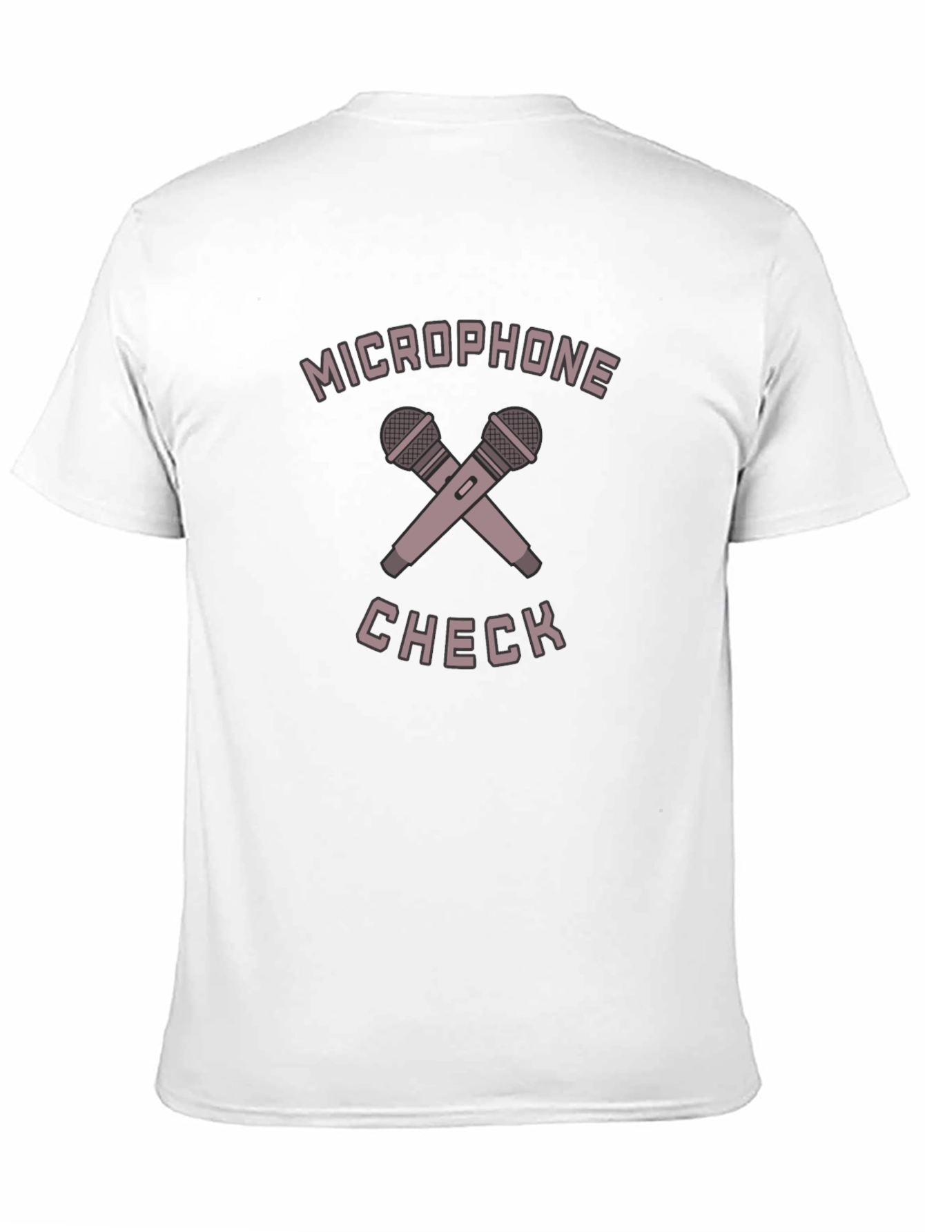 Microphone Check Black T-Shirt