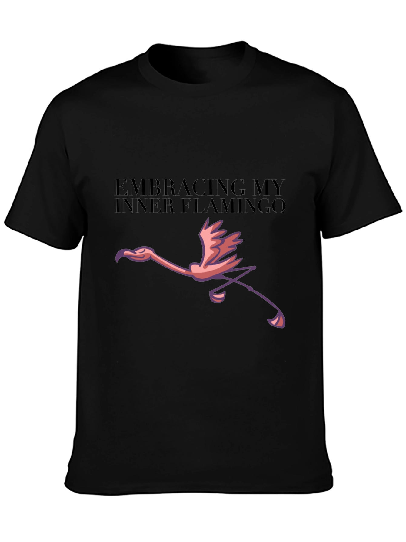 Embracing Inner Flamingo Graphic Tee