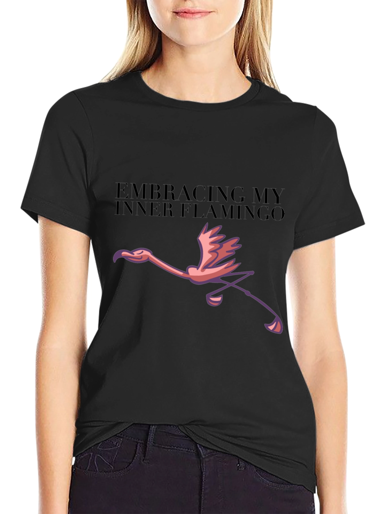Embracing Inner Flamingo Graphic Tee