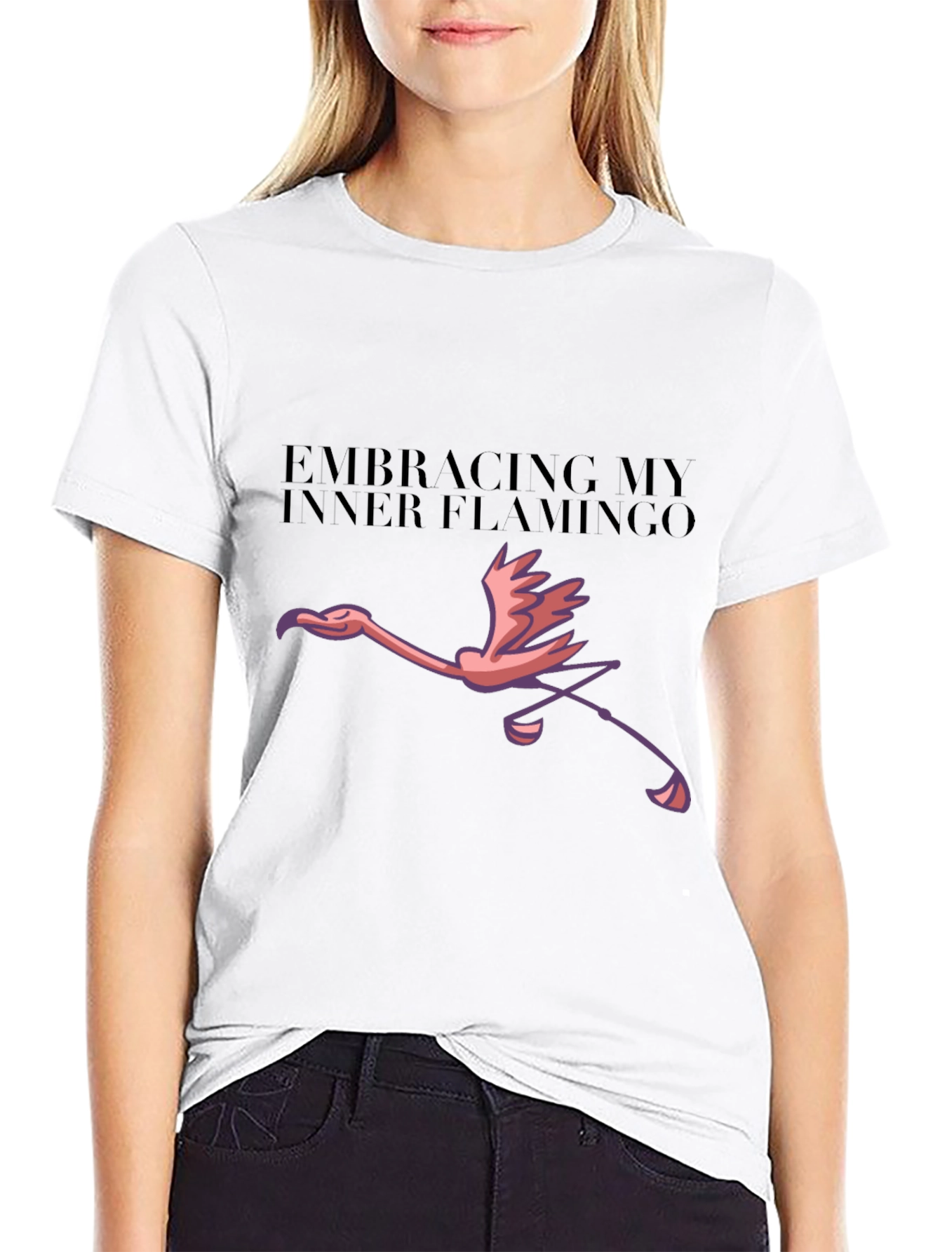 Embracing Inner Flamingo Graphic Tee