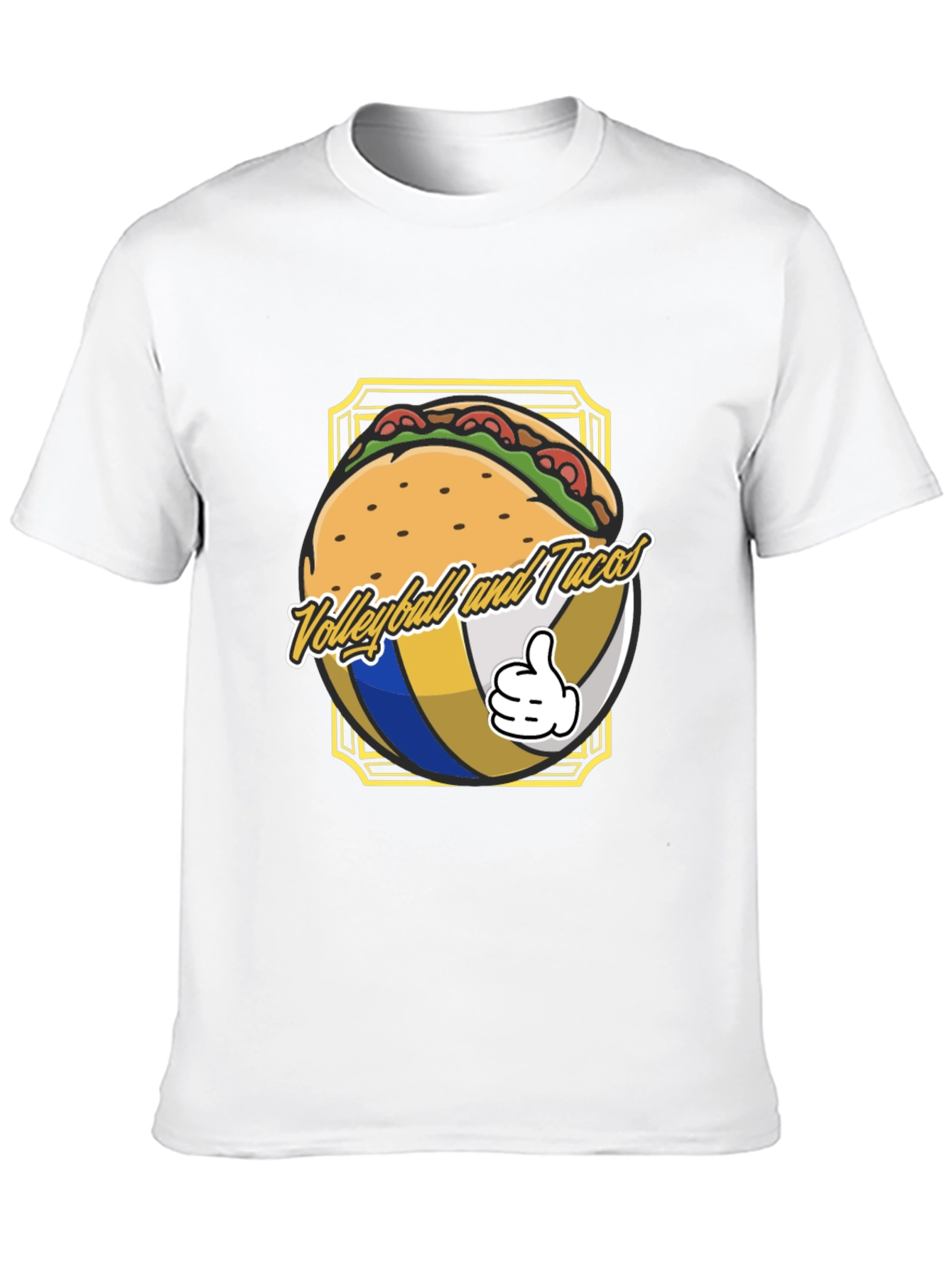 Volleyball and Tacos Graphic T-Shirt