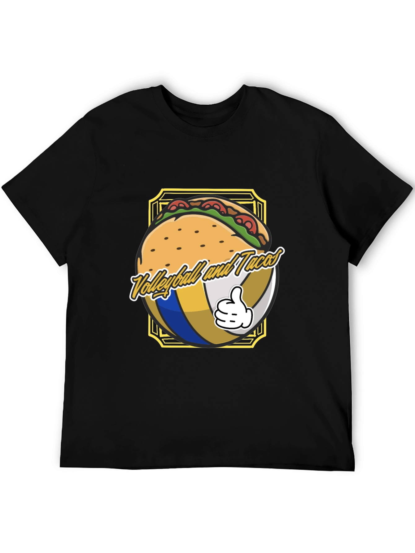 Volleyball and Tacos Graphic T-Shirt