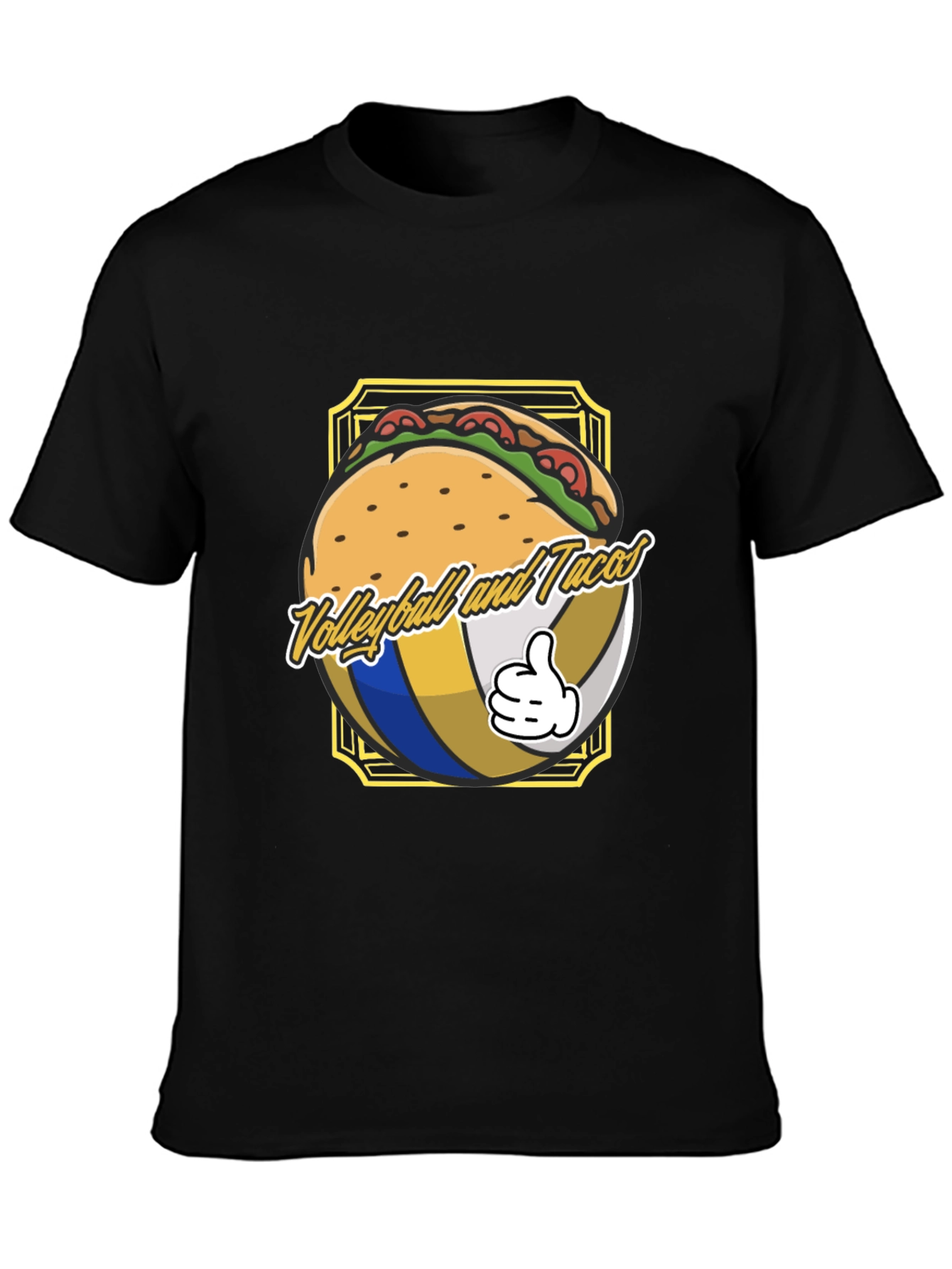 Volleyball and Tacos Graphic T-Shirt