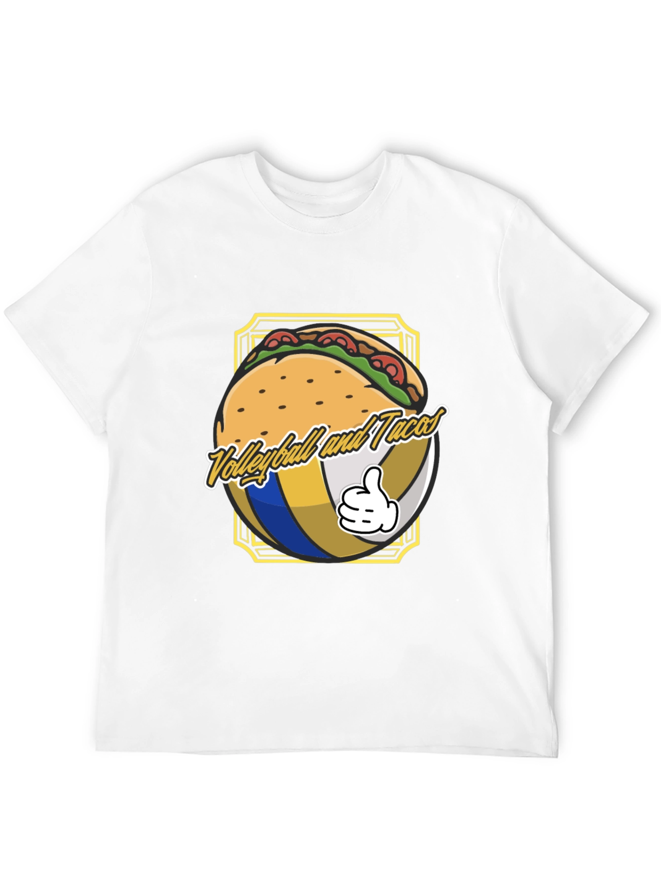 Volleyball and Tacos Graphic T-Shirt