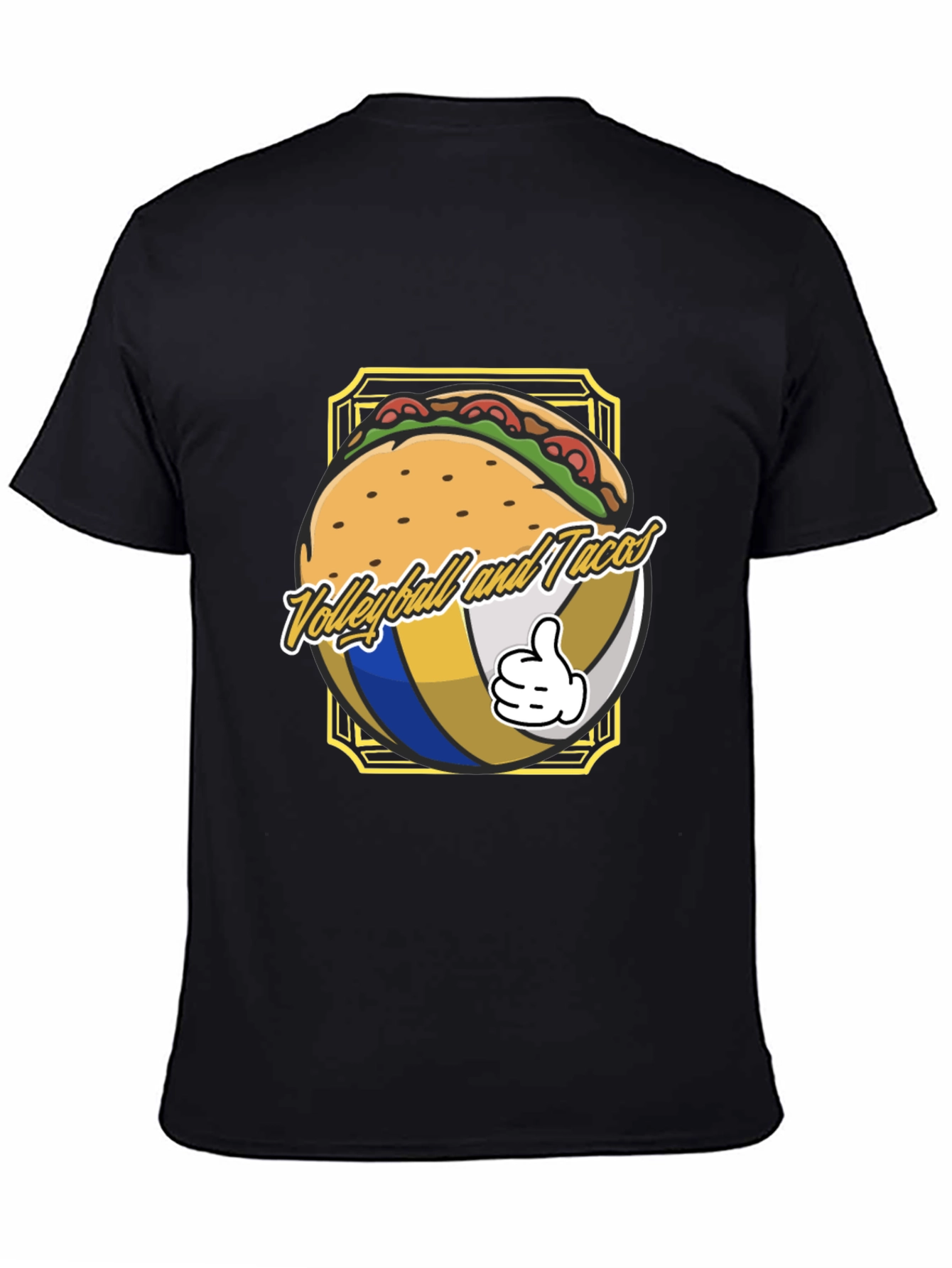 Volleyball and Tacos Graphic T-Shirt