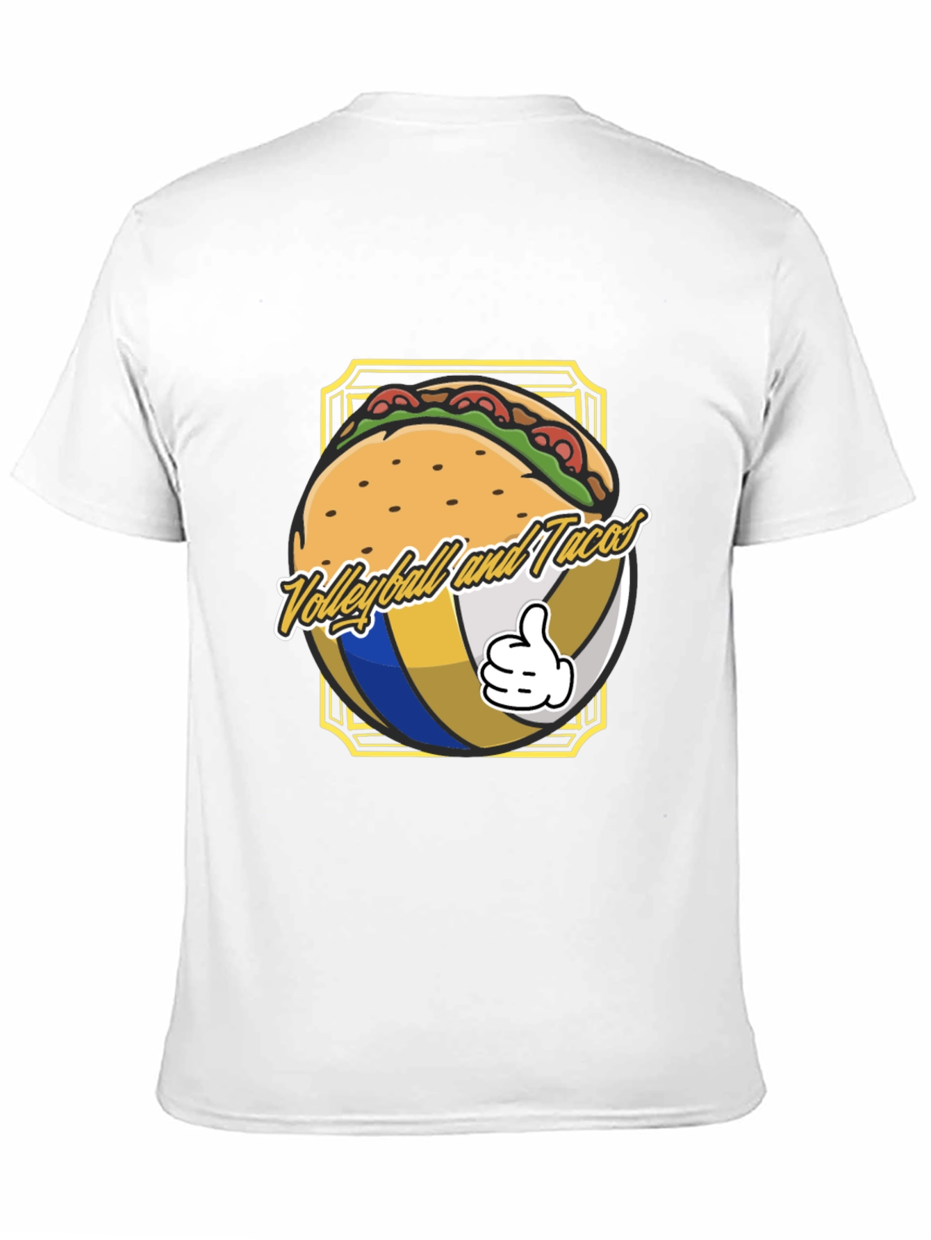 Volleyball and Tacos Graphic T-Shirt