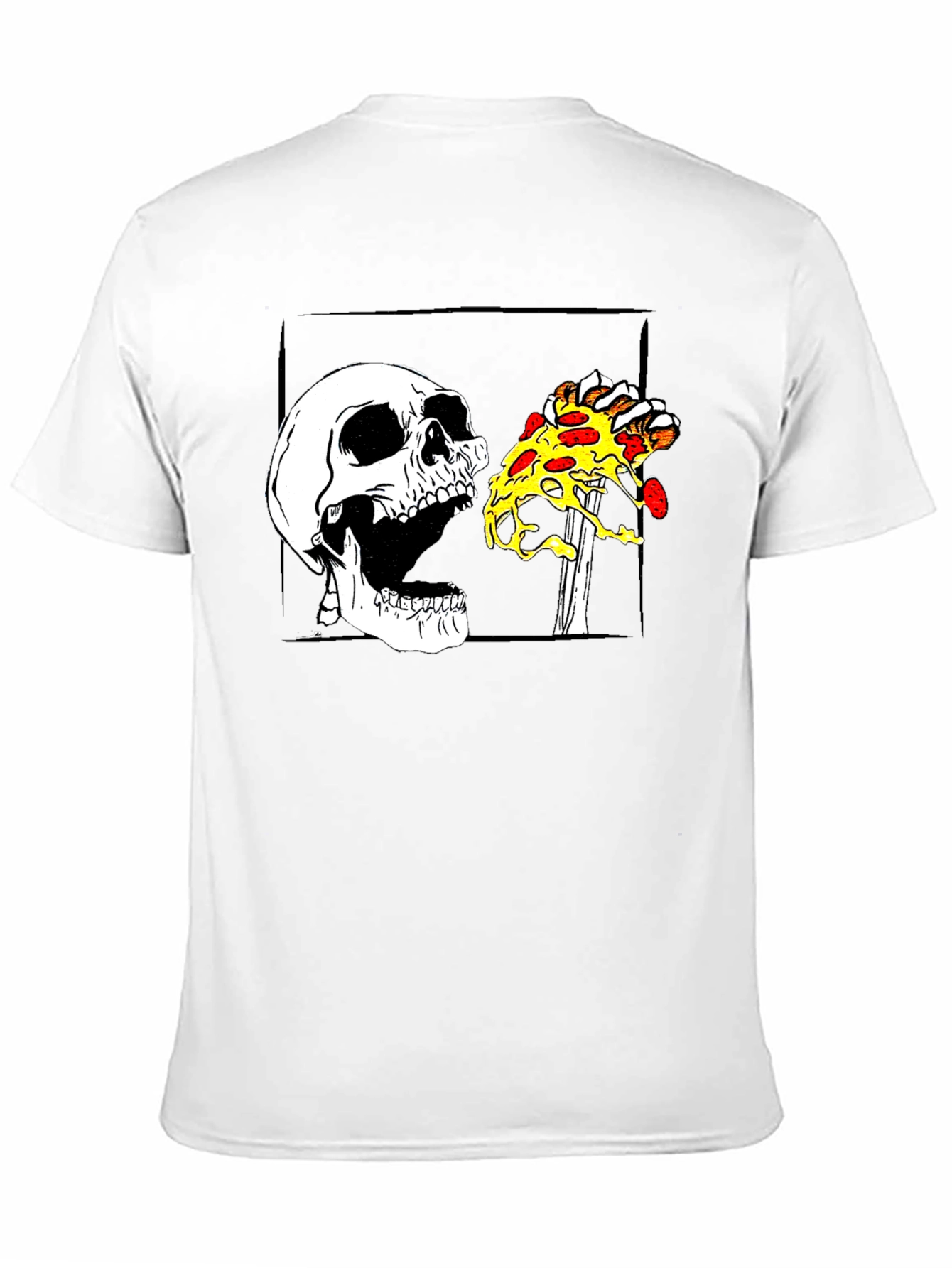 Skull Pizza T-Shirt - Graphic Tee