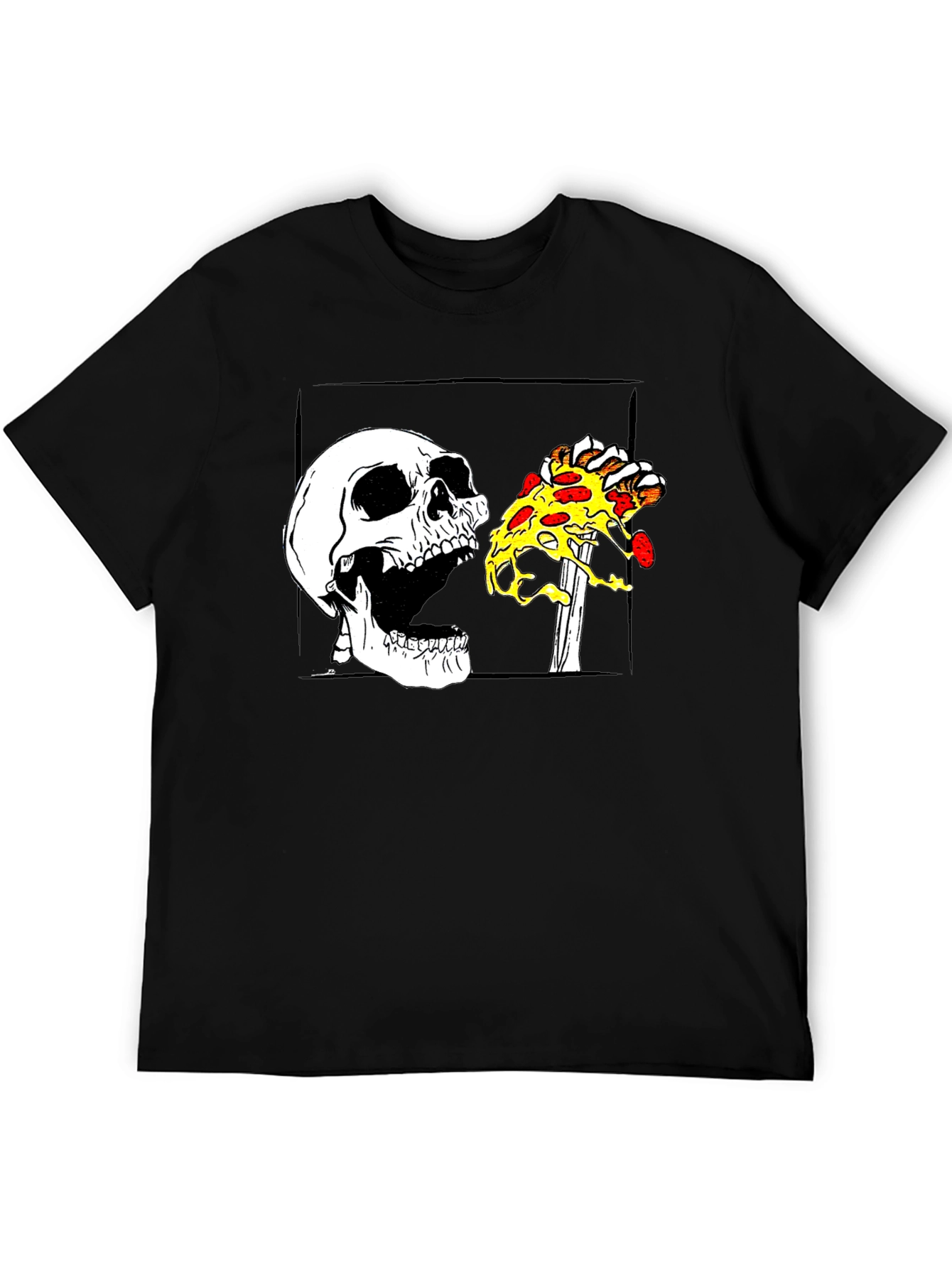 Skull Pizza T-Shirt - Graphic Tee