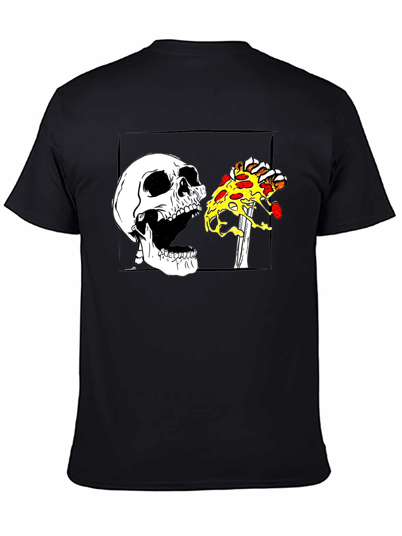 Skull Pizza T-Shirt - Graphic Tee
