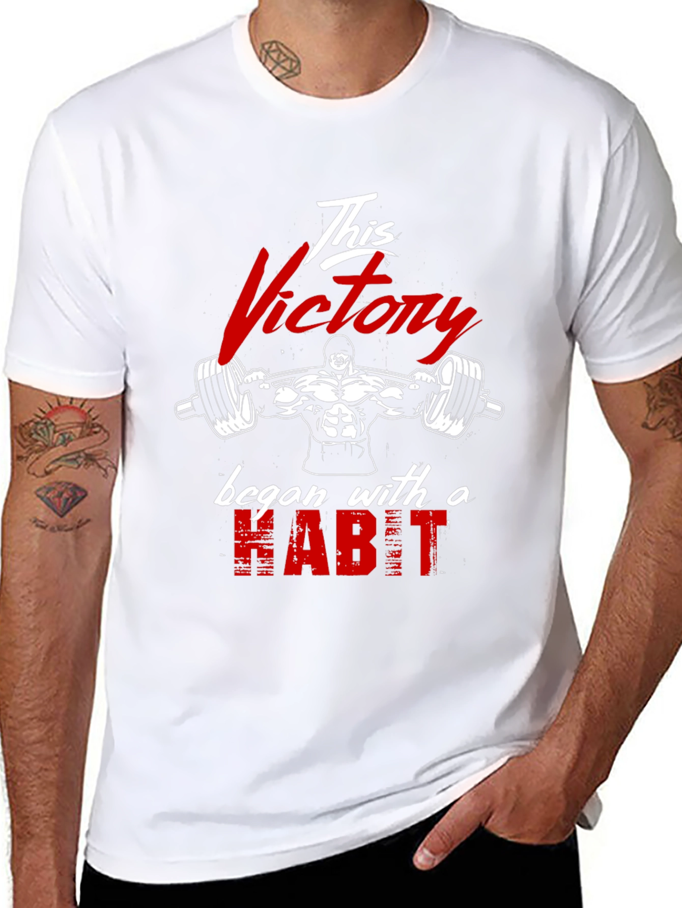 Victory Habit Gym T-Shirt - Fitness Motivation