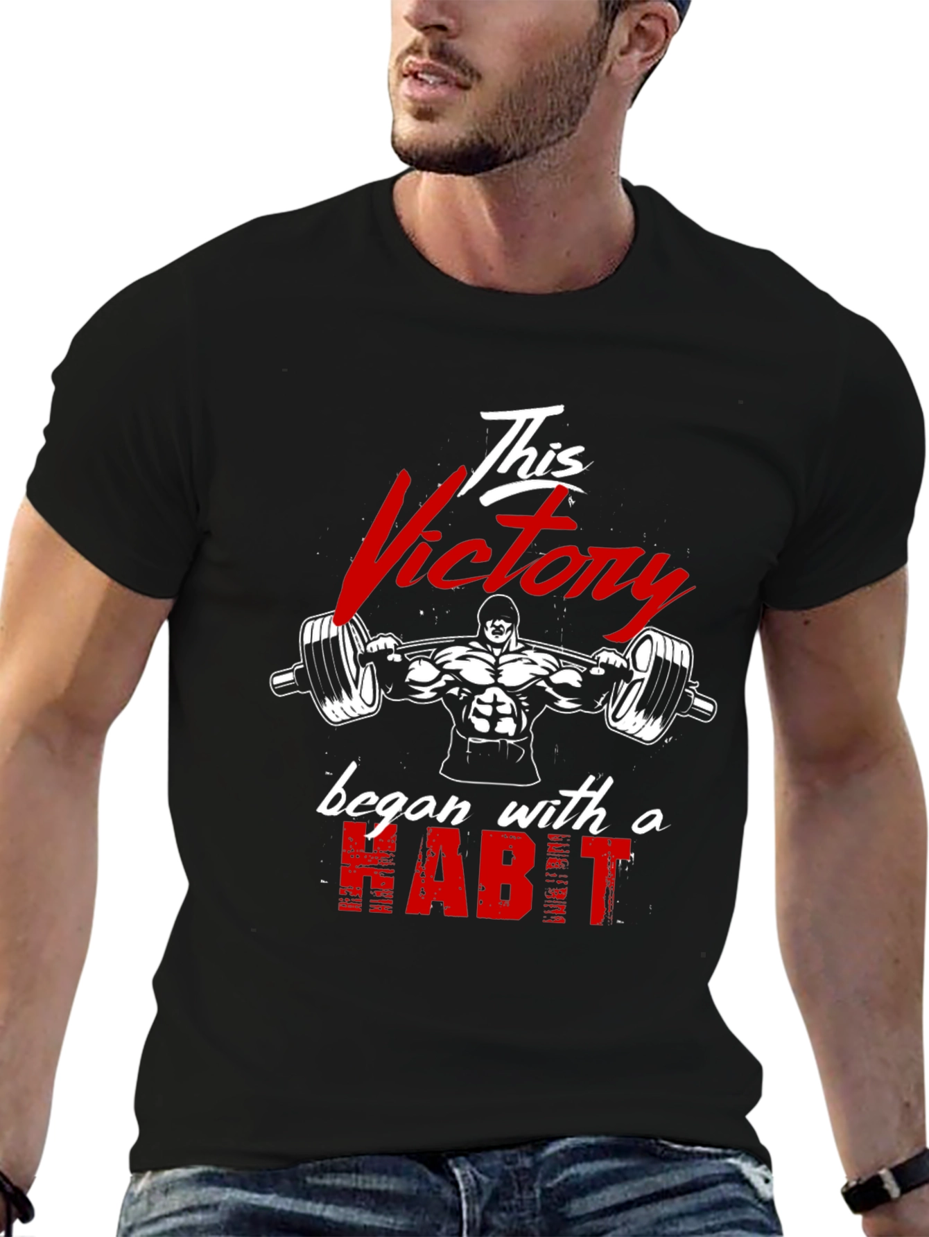 Victory Habit Gym T-Shirt - Fitness Motivation
