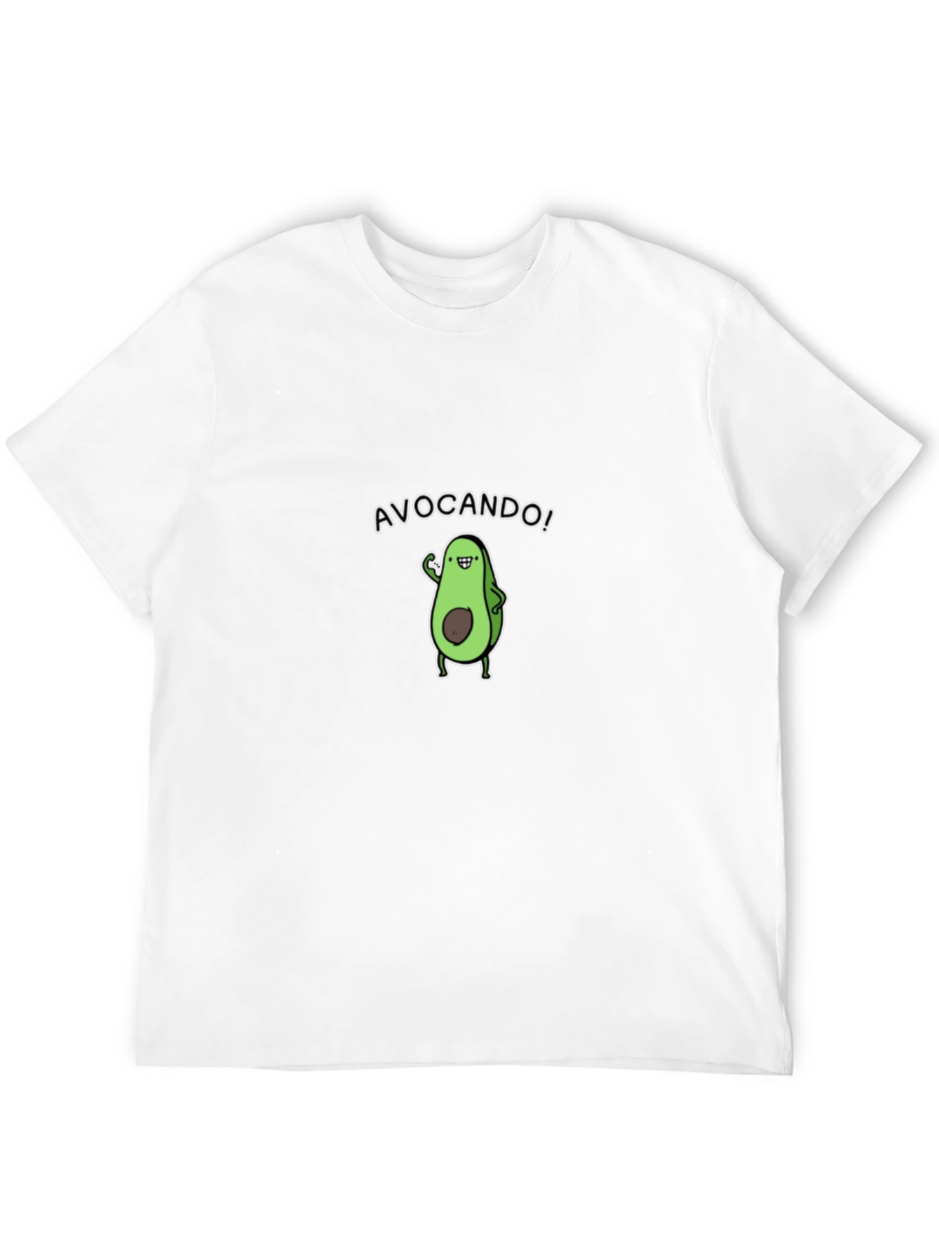 Avocando! Cartoon Avocado Black T-Shirt
