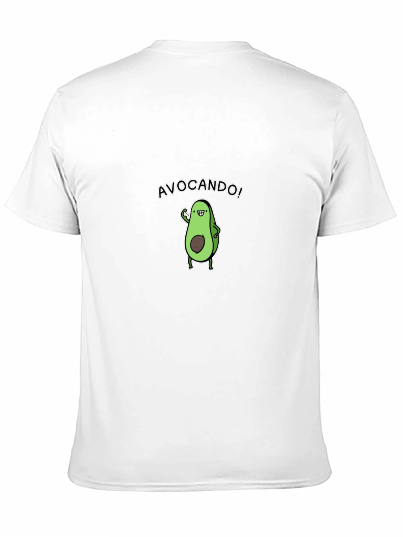 Avocando! Cartoon Avocado Black T-Shirt