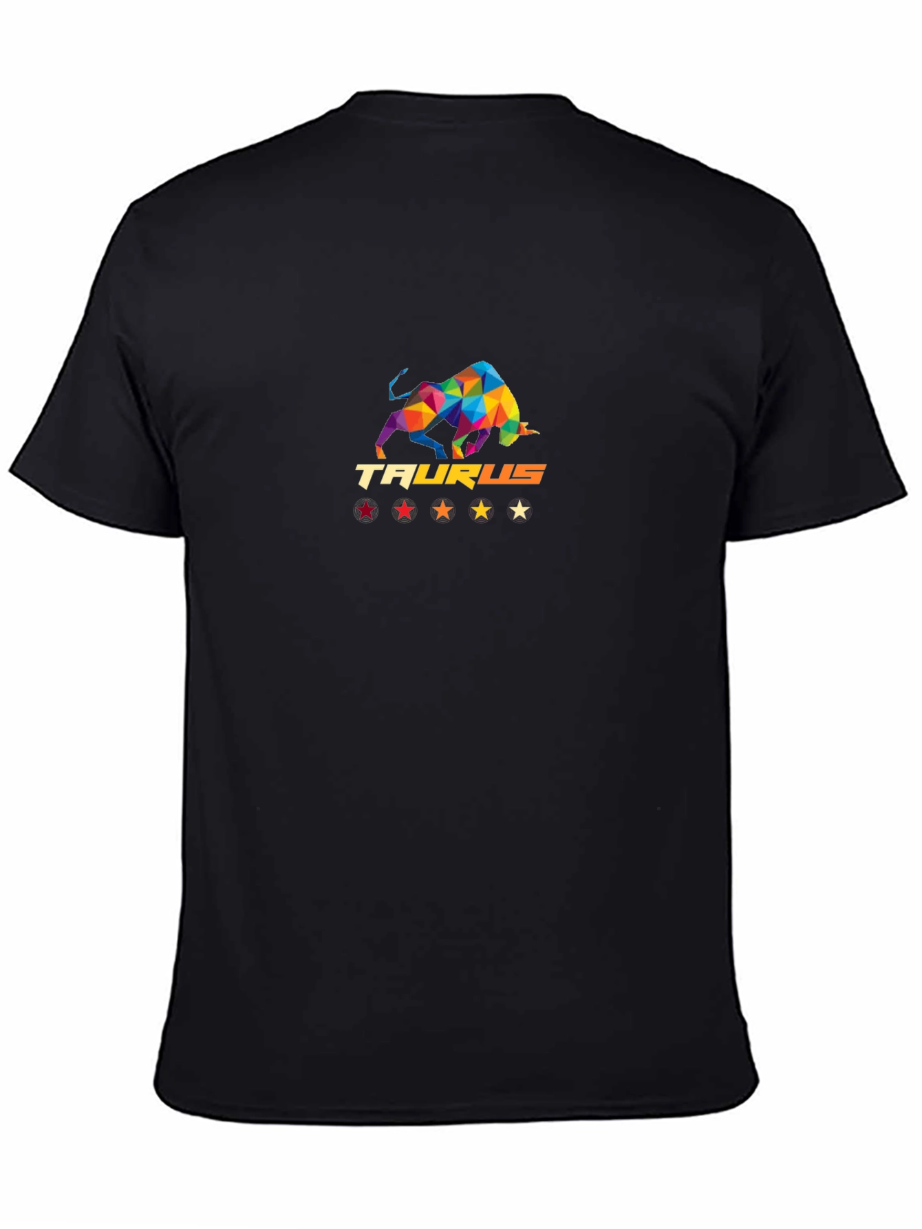Taurus Zodiac Graphic Tee - Stylish Mens Black T-Shirt