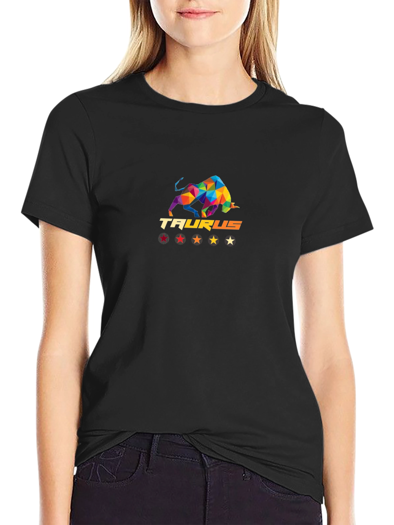 Taurus Zodiac Graphic Tee - Stylish Mens Black T-Shirt