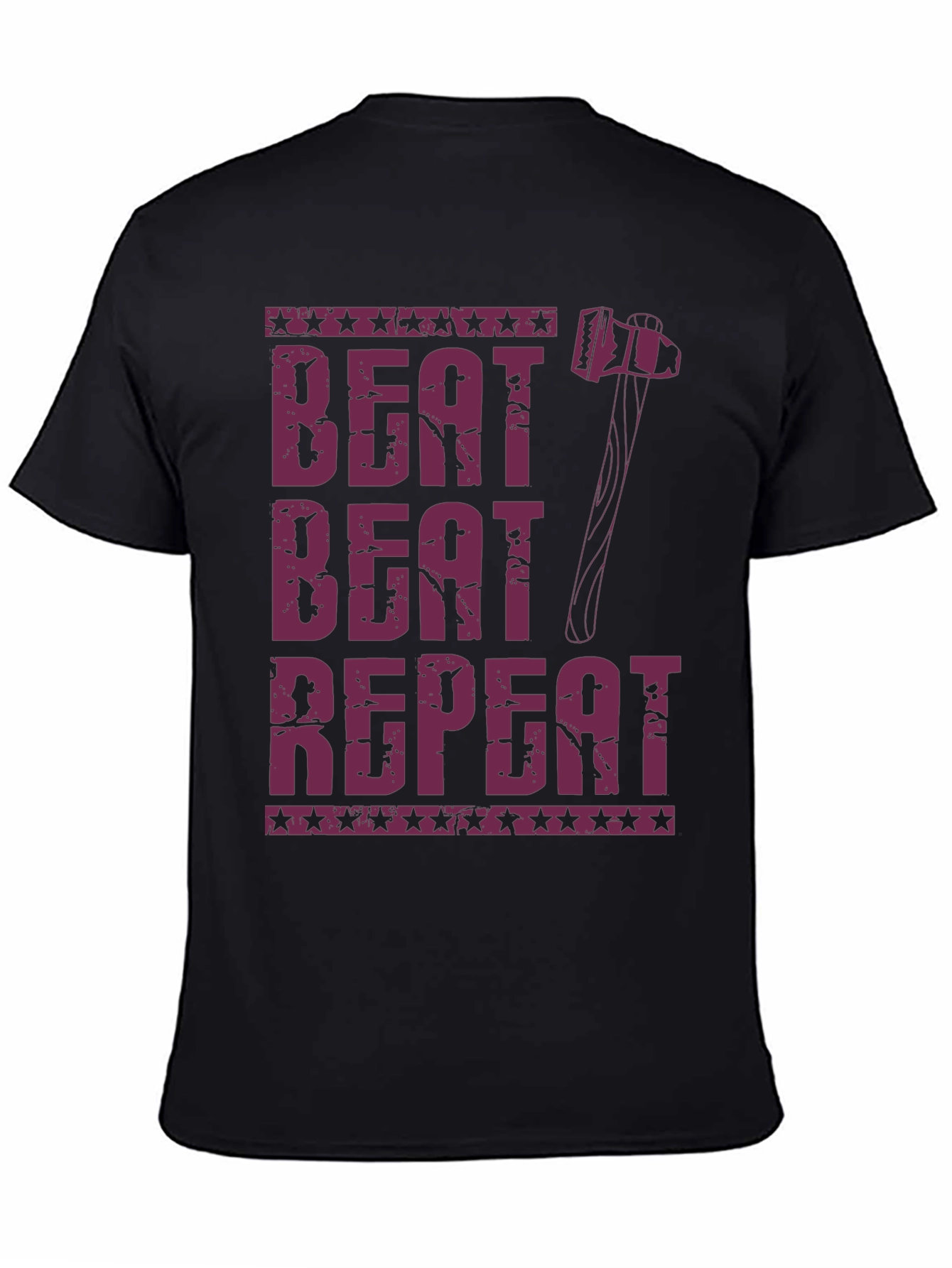 Beat Beat Repeat Hammer Graphic T-Shirt